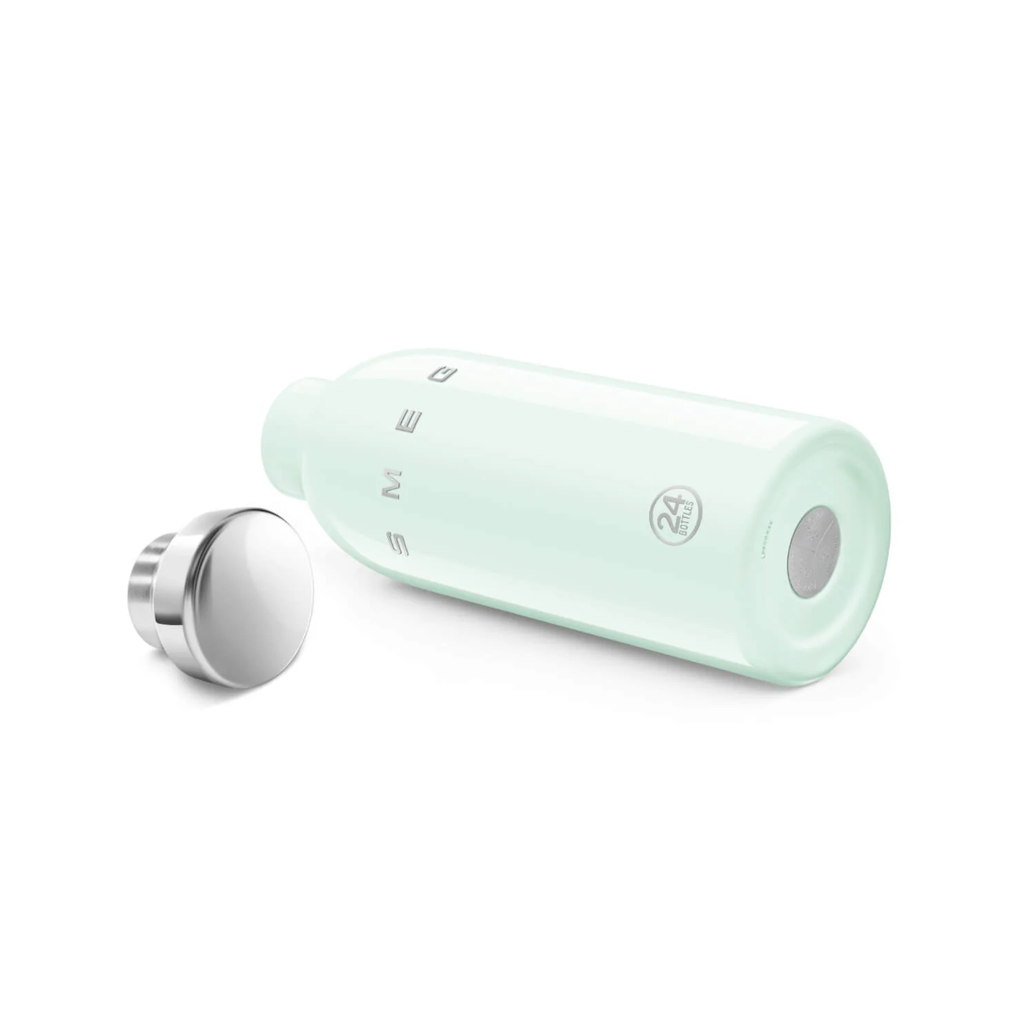 Smeg x 24Bottles® 50's Style Reusable 500ml Clima Bottle - Pastel Green - Image 3