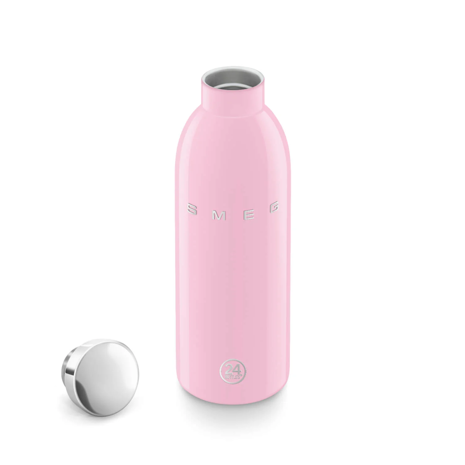 Smeg x 24Bottles® 50's Style Reusable 500ml Clima Bottle - Pink - Image 6
