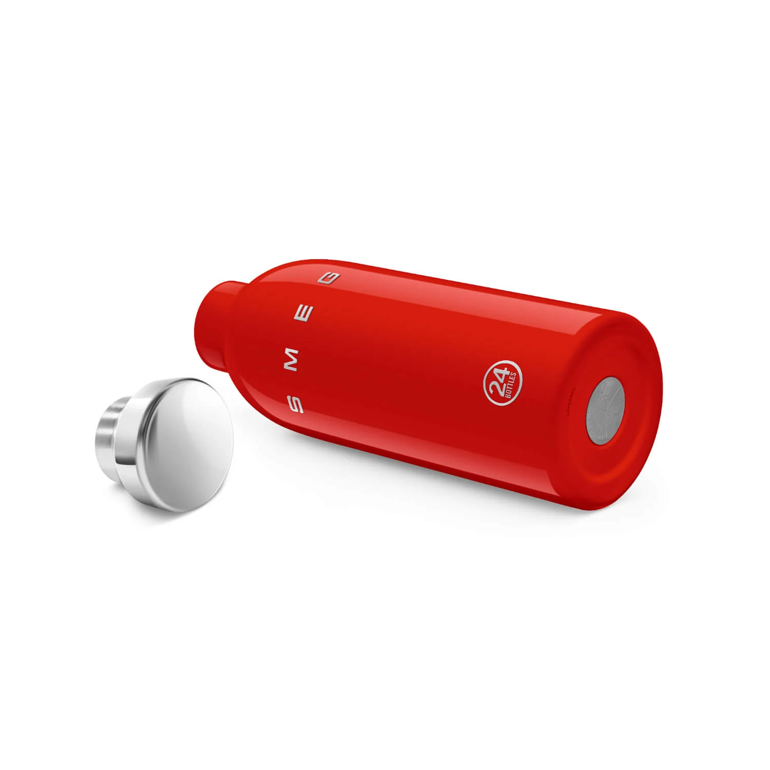 Smeg x 24Bottles® 50's Style Reusable 500ml Clima Bottle - Red - Image 3