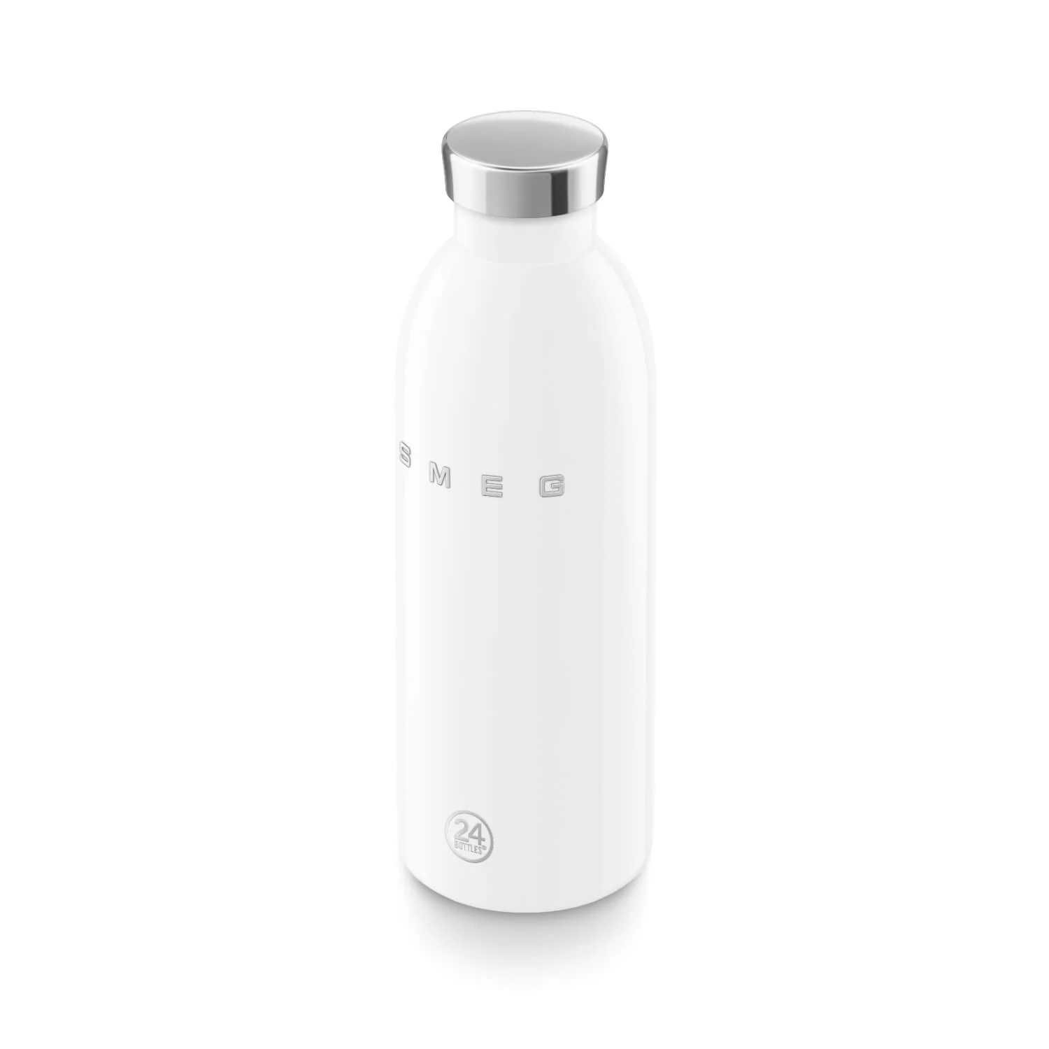 Smeg x 24Bottles® 50's Style Reusable 500ml Clima Bottle - White - Image 4