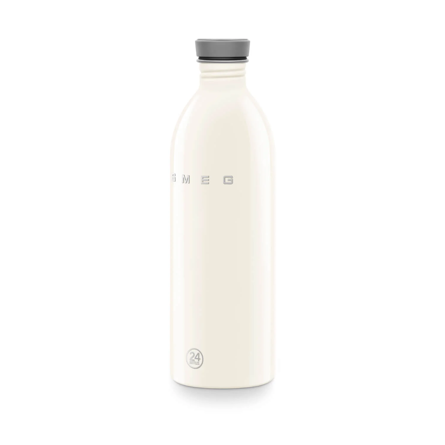 Smeg x 24Bottles® 50's Style Urban Reusable Non-Thermal 1 Litre Bottle - Cream - Image 3
