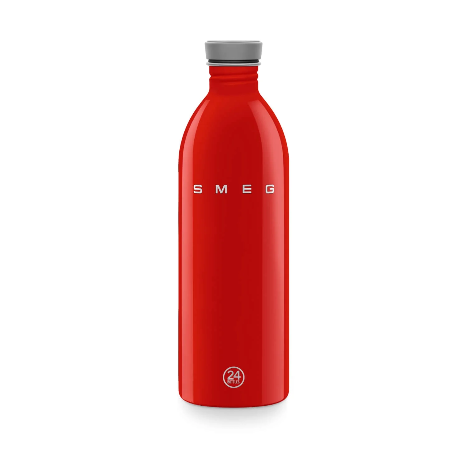 Smeg x 24Bottles® 50's Style Urban Reusable Non-Thermal 1 Litre Bottle - Red