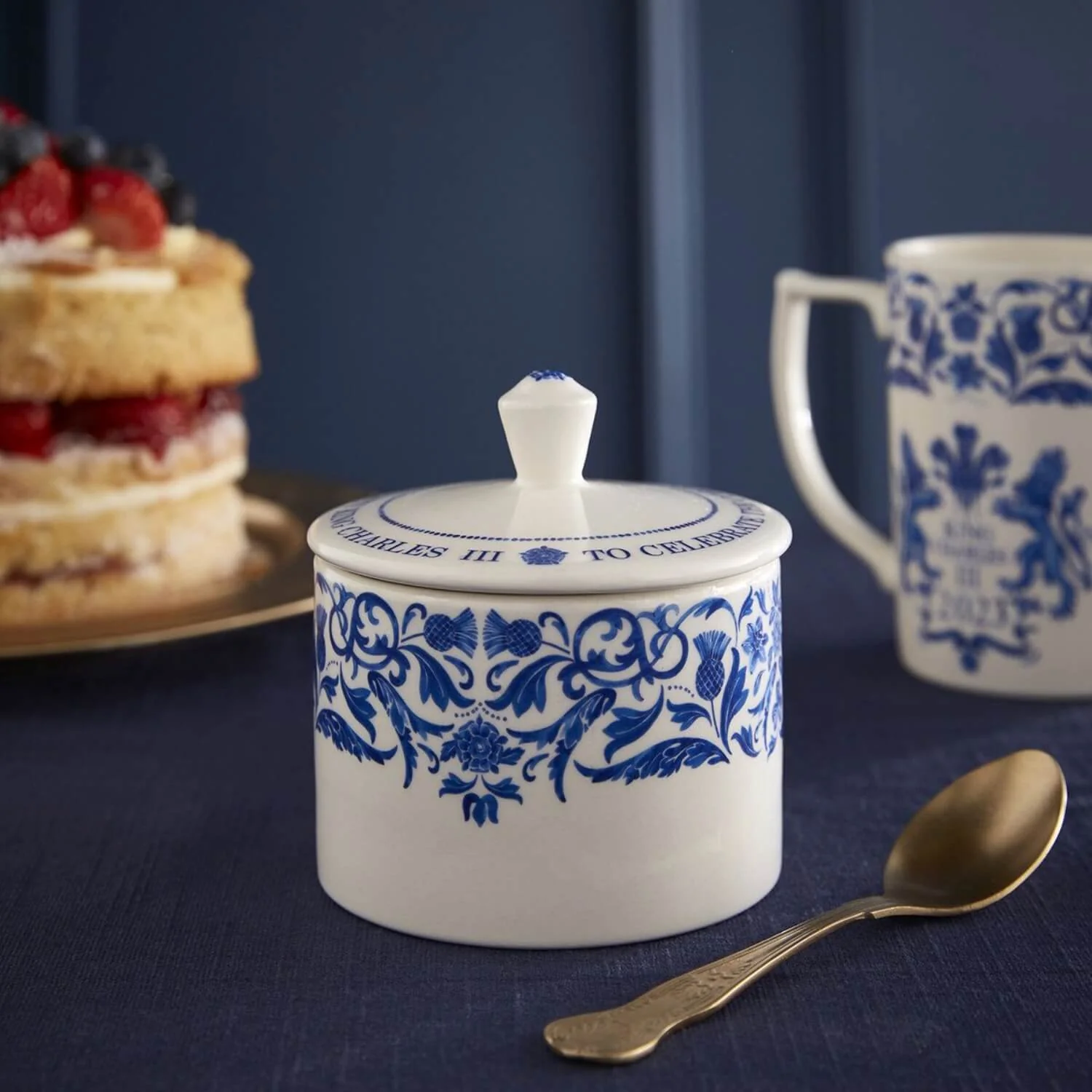 Spode Kings Coronation Commemorative Limited Edition Covered Sugar Bowl - Image 6
