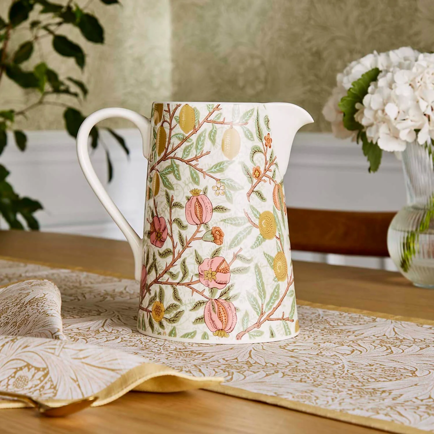 Spode Morris & Co 3-Pint Earthenware Jug - Fruit - Image 6