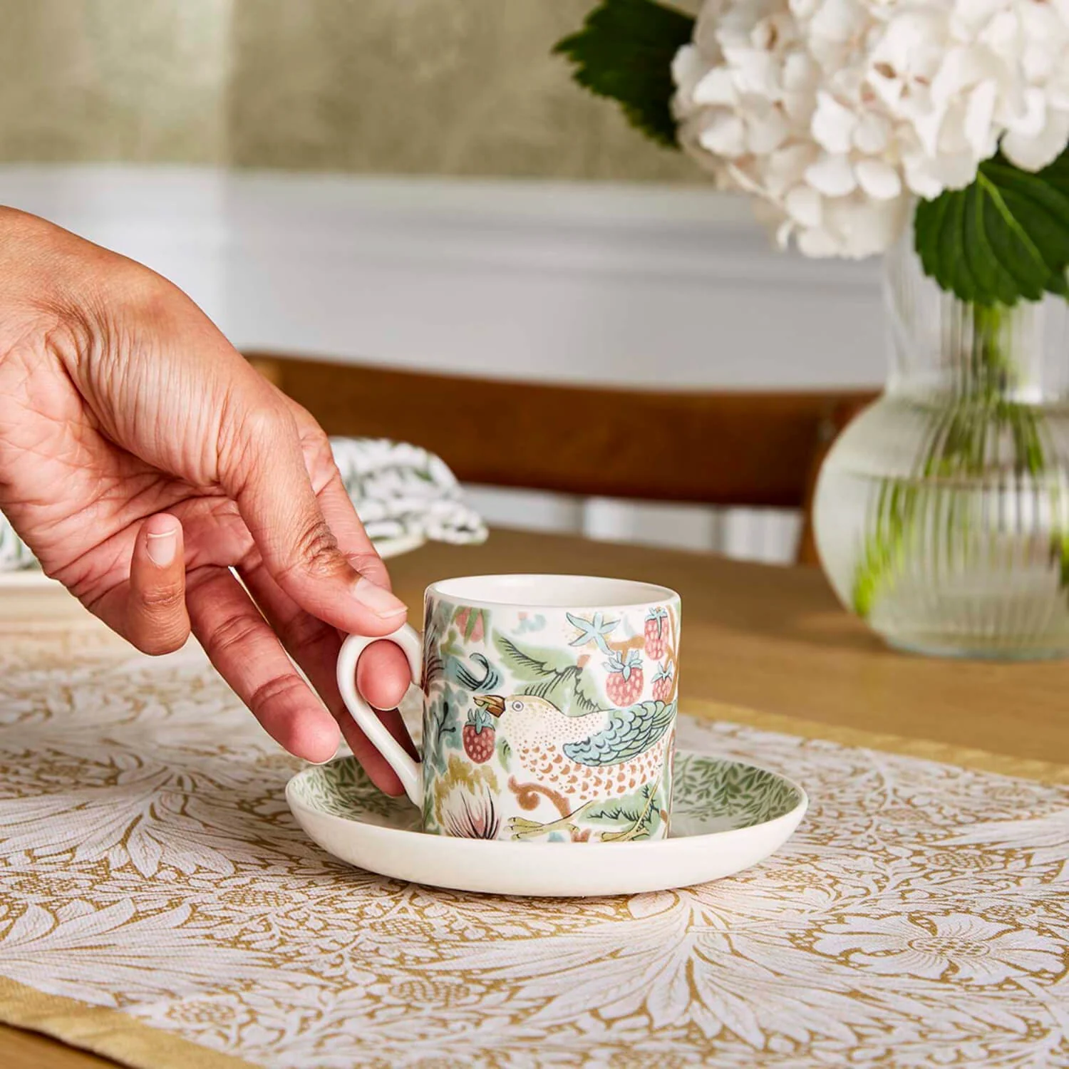 Spode Morris & Co Earthenware Espresso Cup & Saucer - Assorted Designs - Image 11