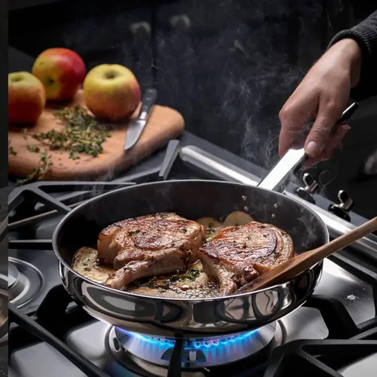 Stellar 1000 5-Piece Stainless Steel Saucepan Set - Image 5