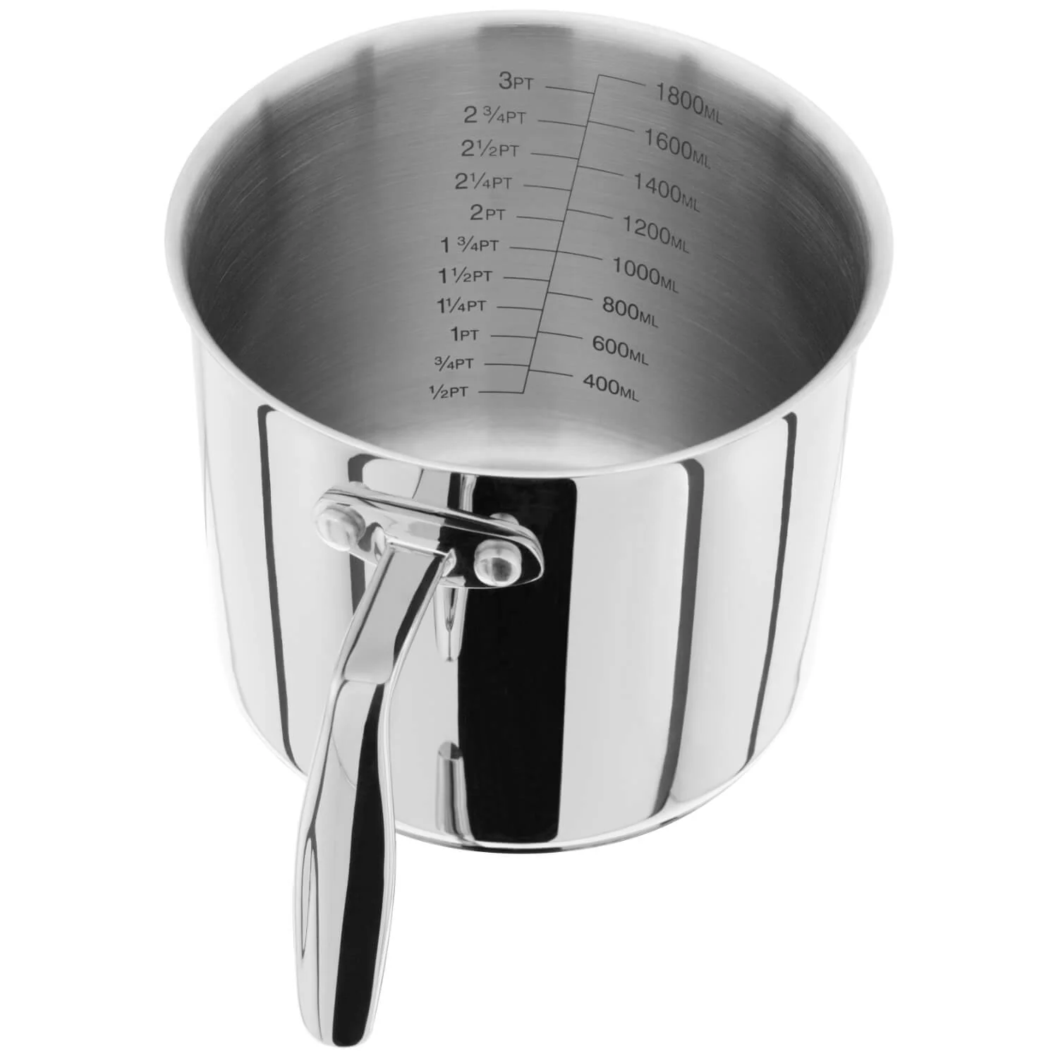 Stellar 7000 14cm Stainless Steel Milk/Sauce Pot - 1.8 Litre - Image 3