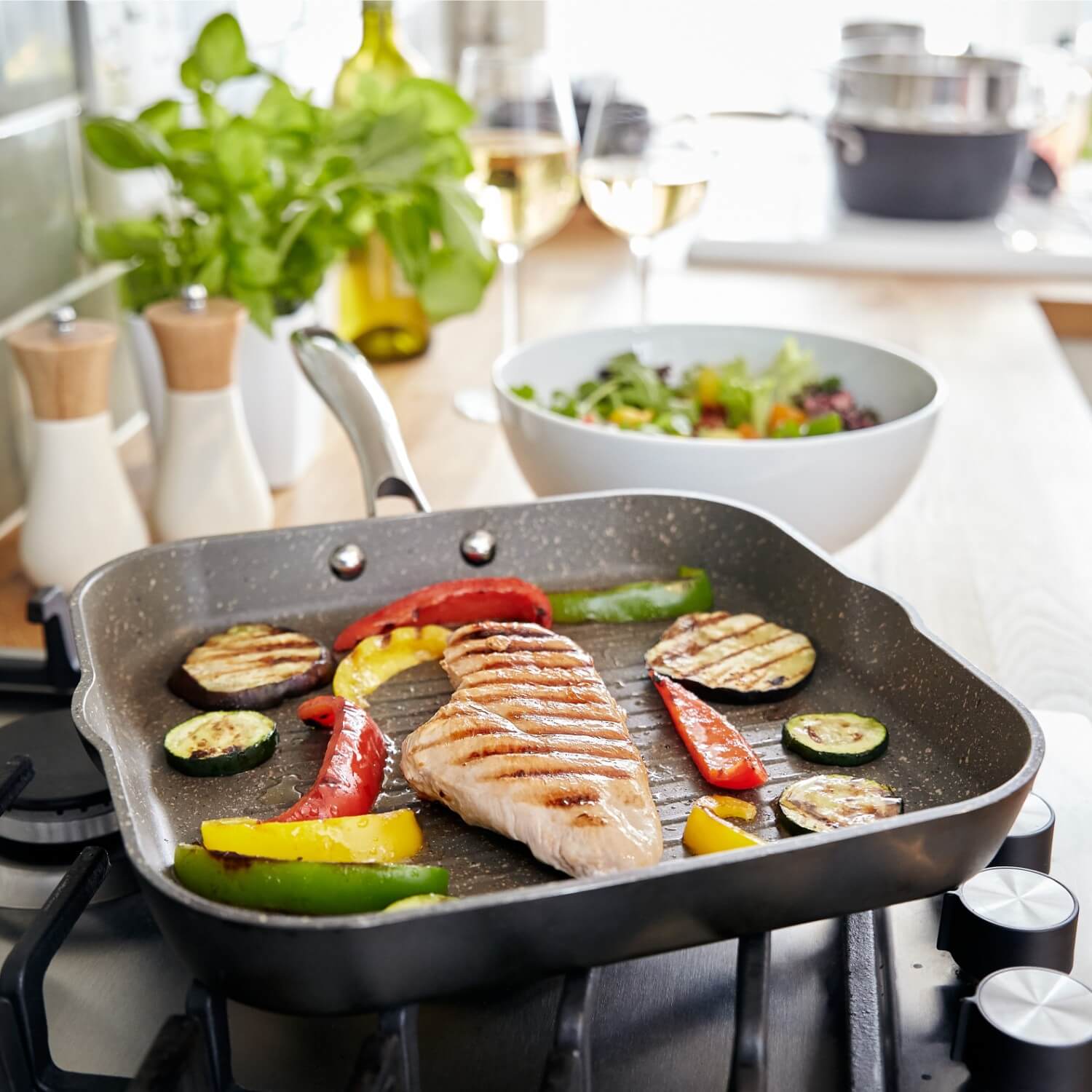 Stellar Rocktanium Non-Stick Square Grill Pan - 26cm - Image 4
