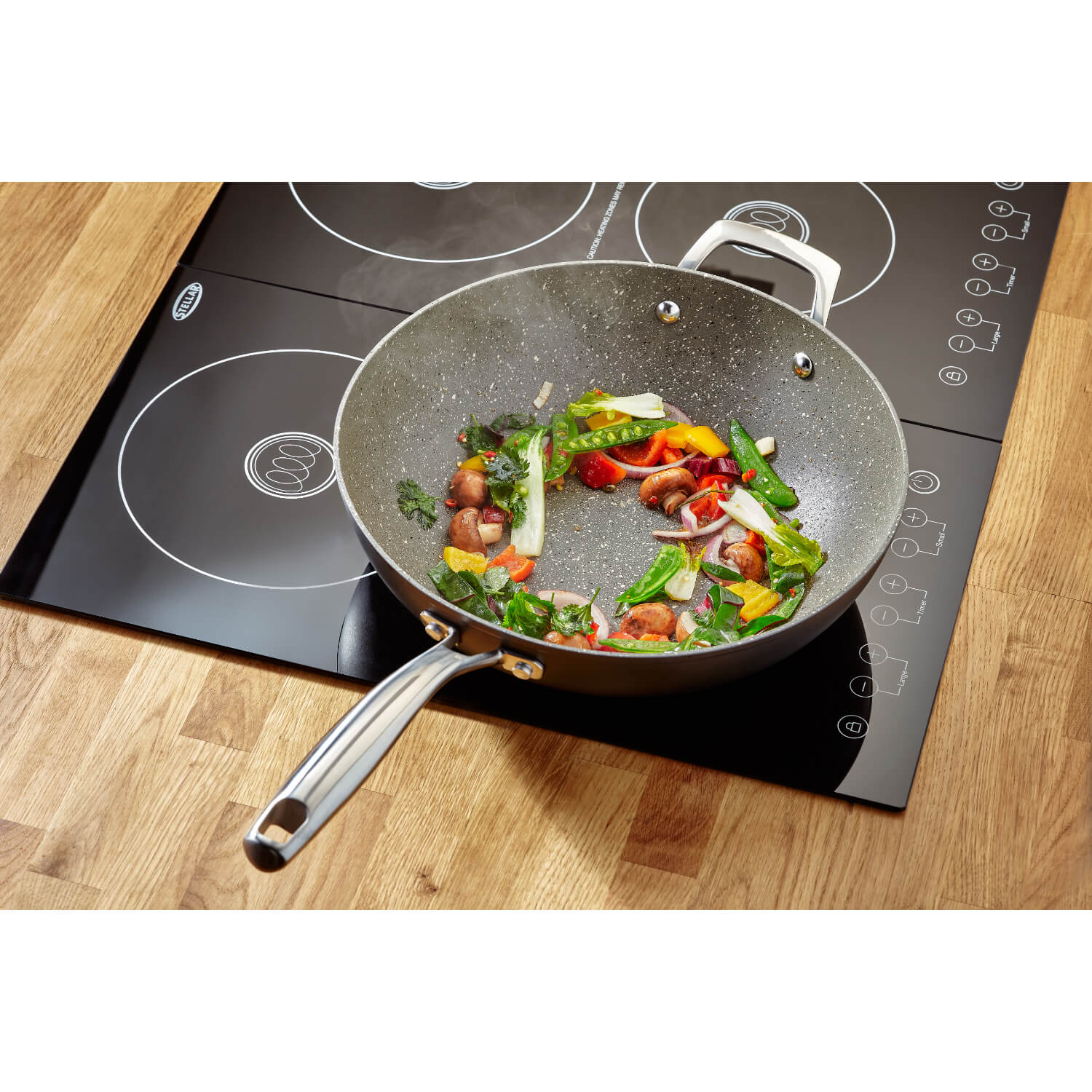 Stellar Rocktanium Non-Stick Wok - 30cm - Image 2