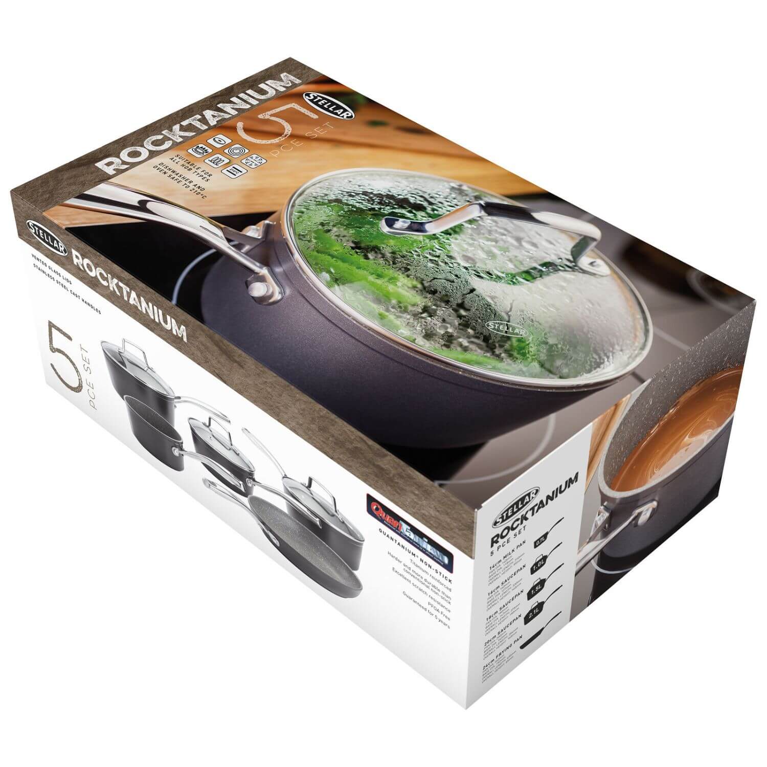 Stellar Rocktanium Cookware Set - 5 Piece - Image 7