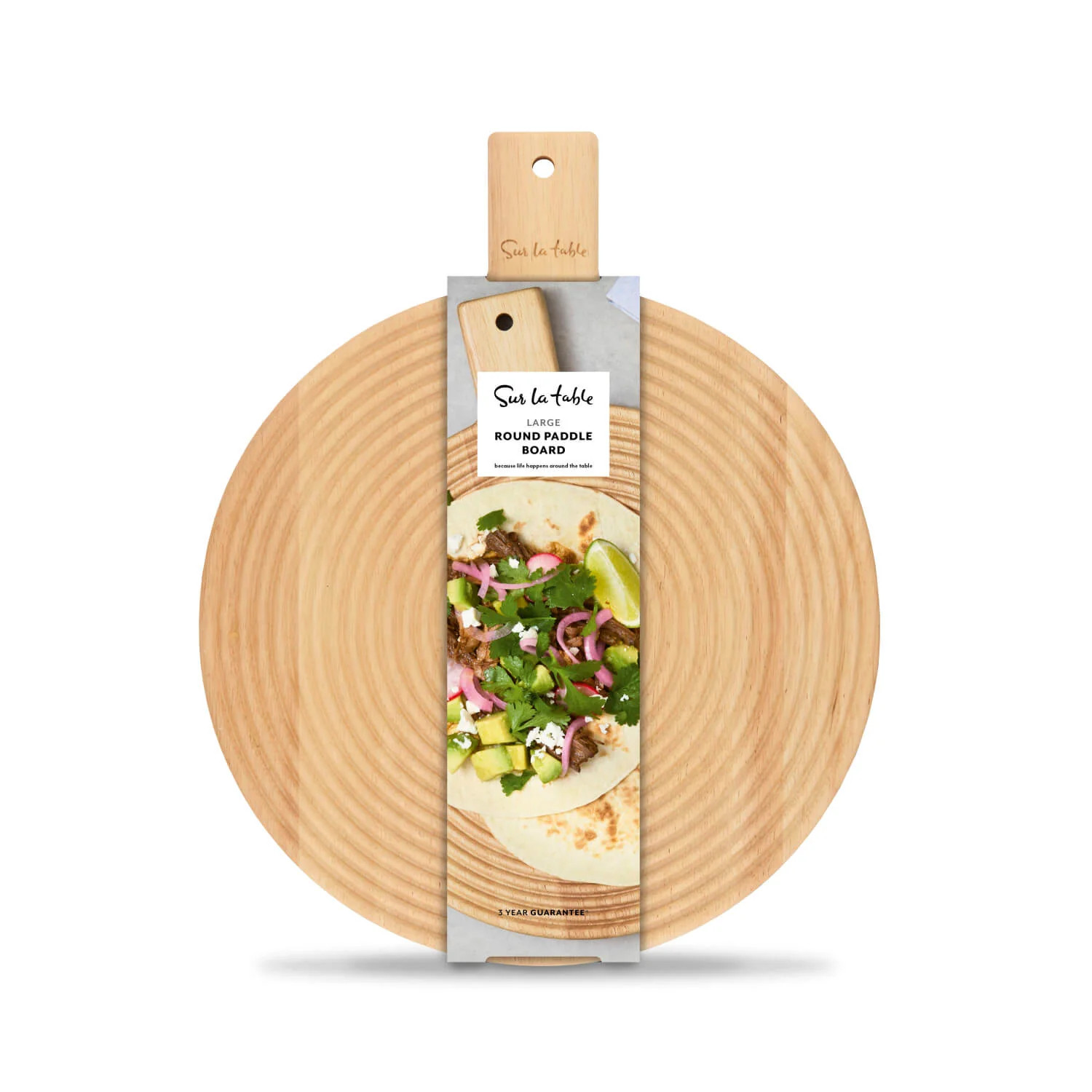 Sur La Table Colour Me Happy Round Paddle Serving Board - Large - Image 2