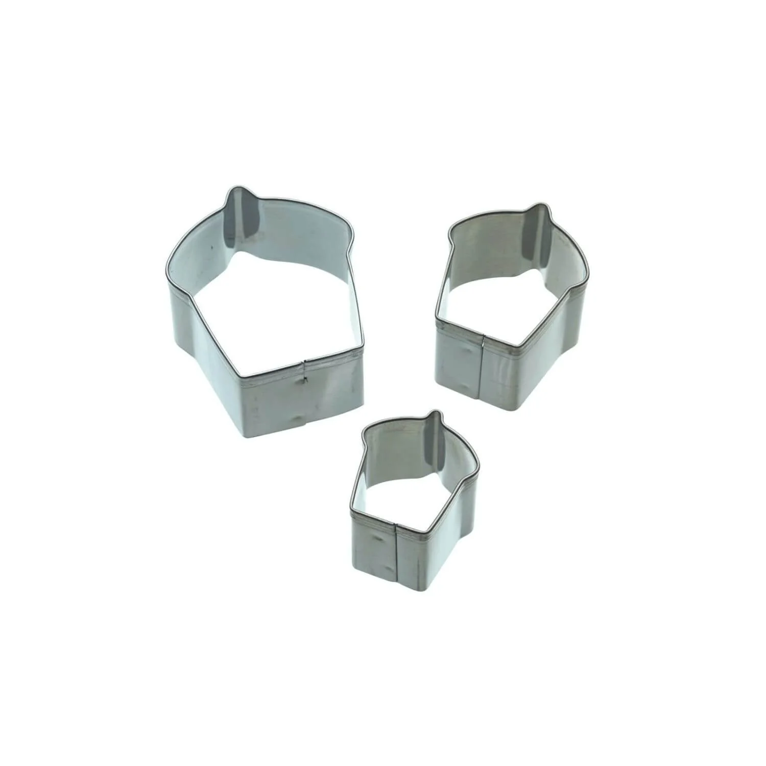 Sweetly Does It 3 Piece Metal Fondant Cutter Set - Cupcake