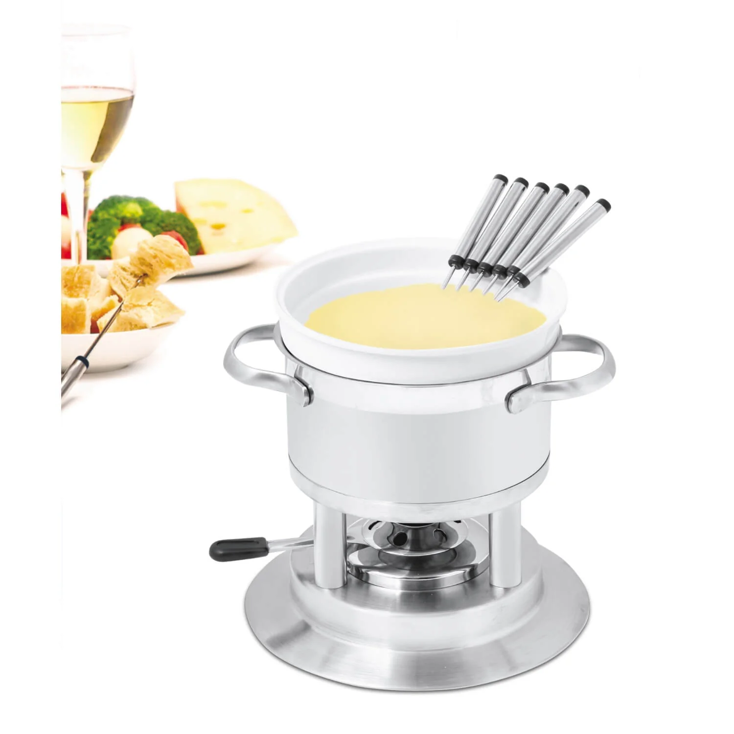 Swissmar Arosa 11-Piece Stainless Steel Fondue Set - Image 6