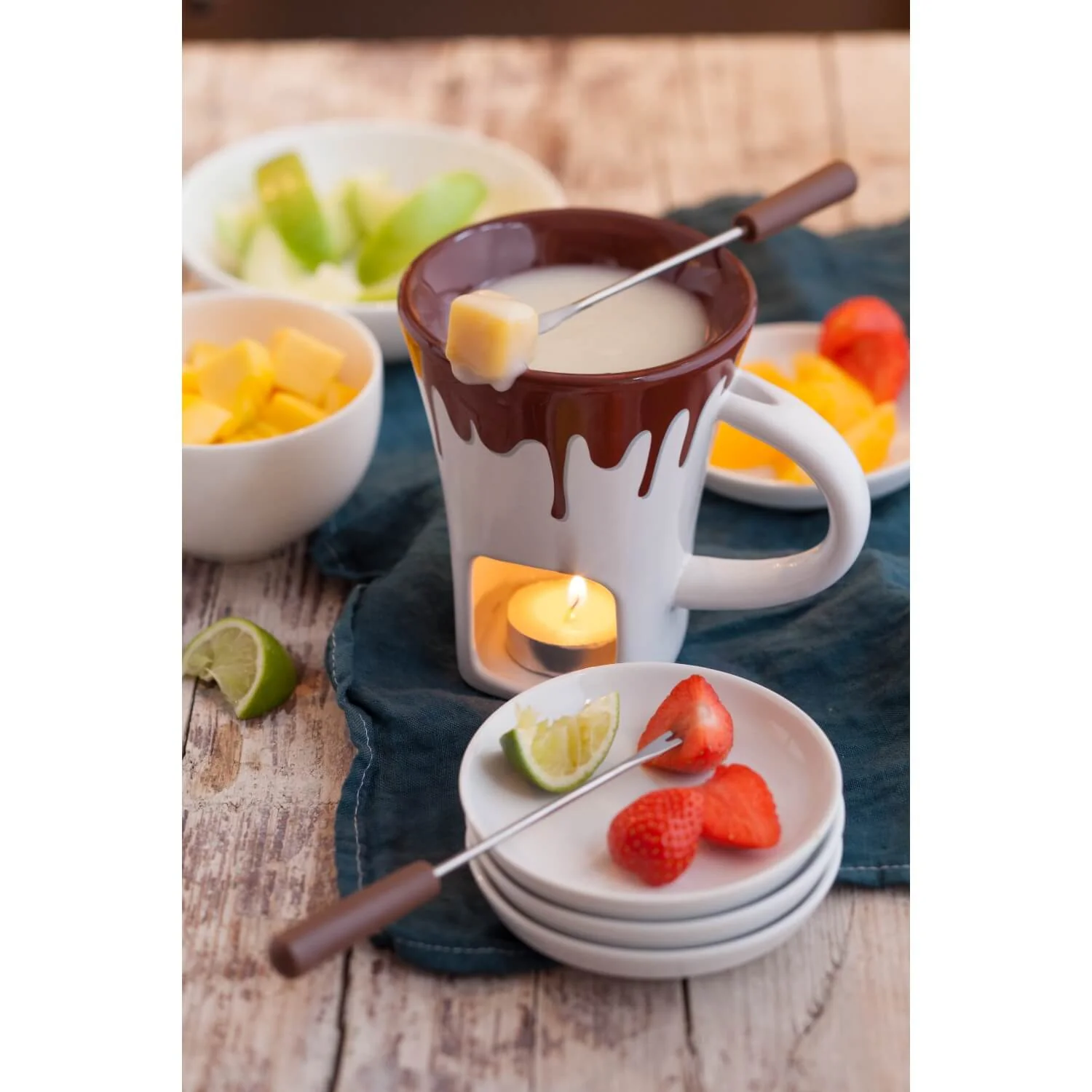 Swissmar Nostalgia Chocolate Fondue Mug Set - Image 6