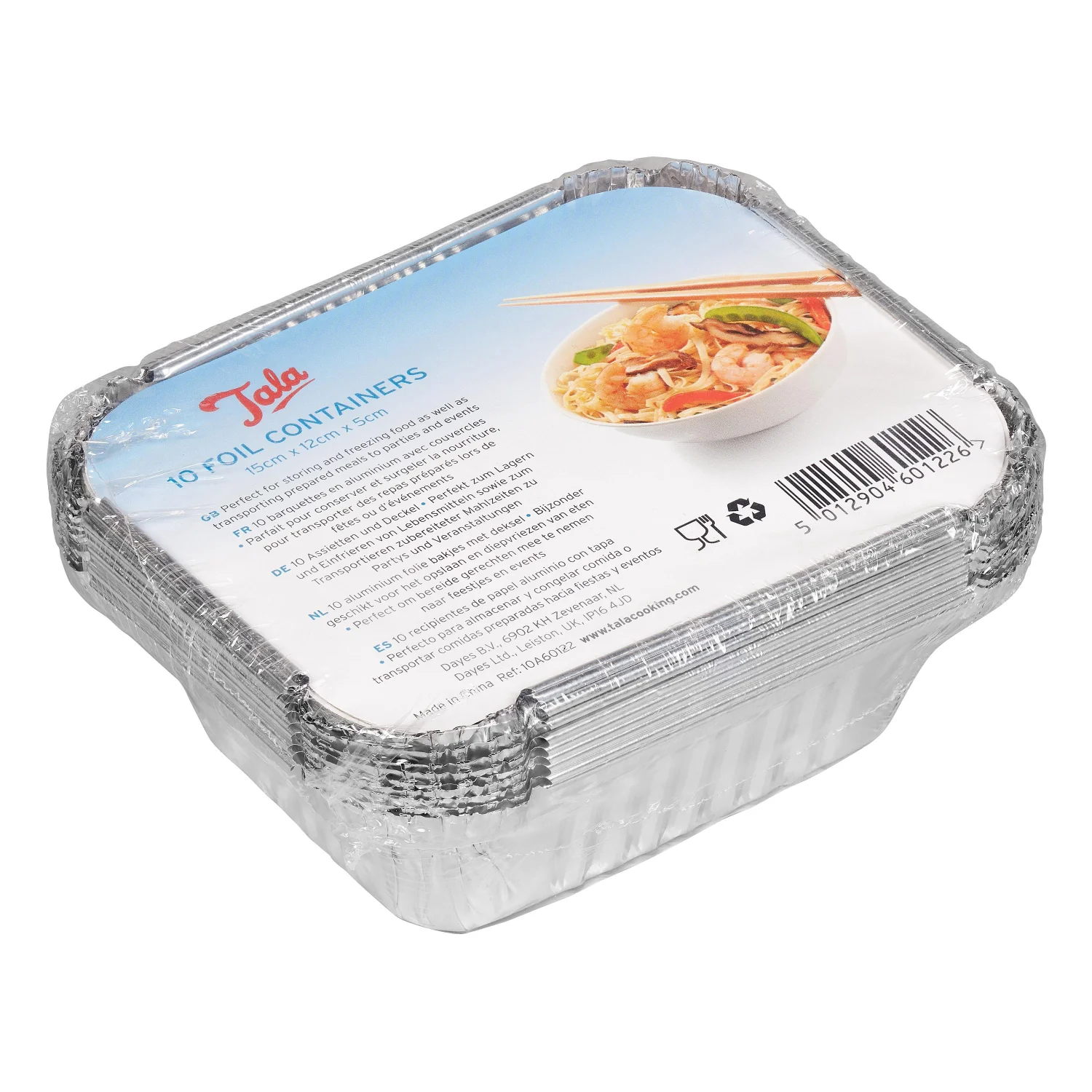 Tala 15cm x 12cm Foil Baking Containers with Lid -Pack of 10 - Image 2