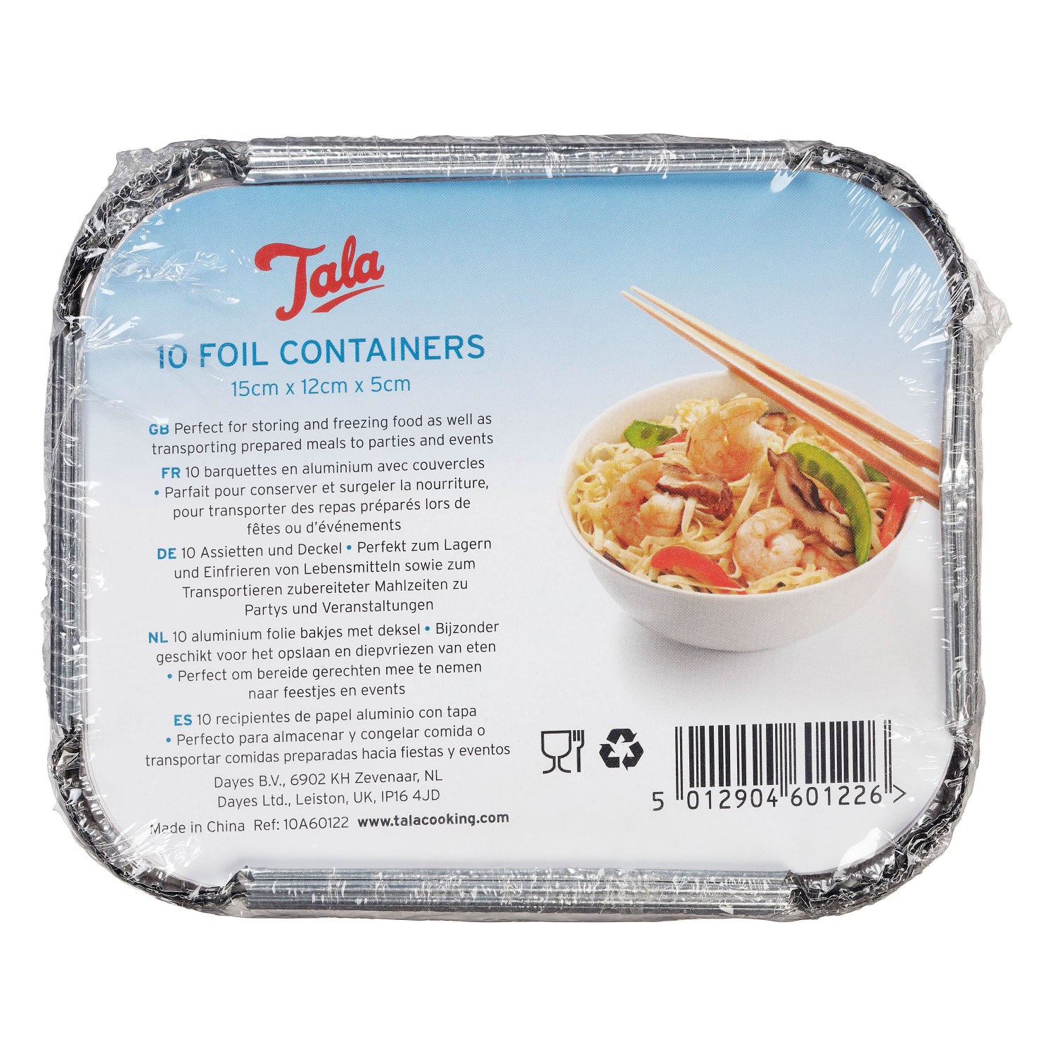 Tala 15cm x 12cm Foil Baking Containers with Lid -Pack of 10 - Image 5