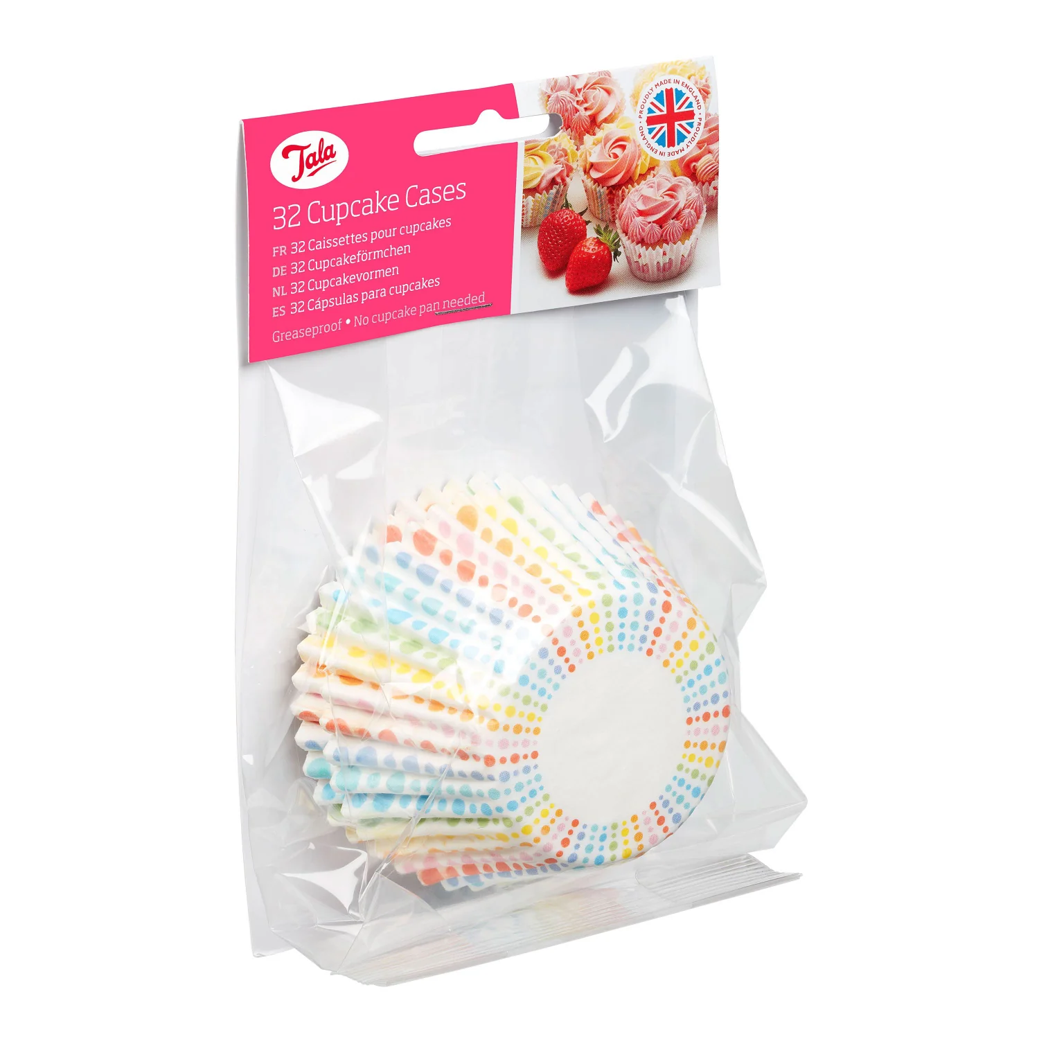 Tala Rainbow Greasproof Cupcake Cases - Pack of 32 - Image 5
