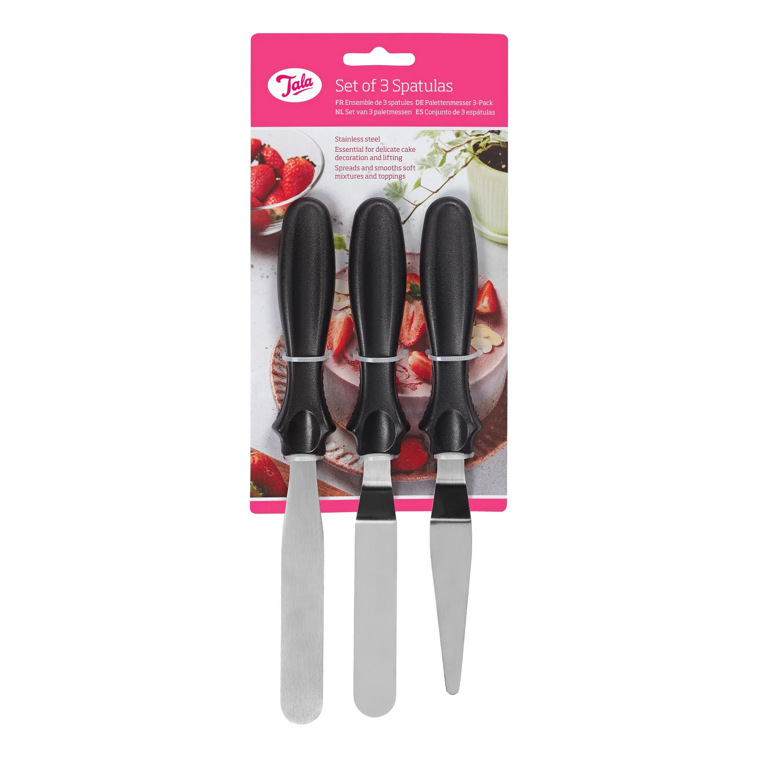 Tala Stainless Steel Cake Decorating Spatulas - Set of 3 - Image 2
