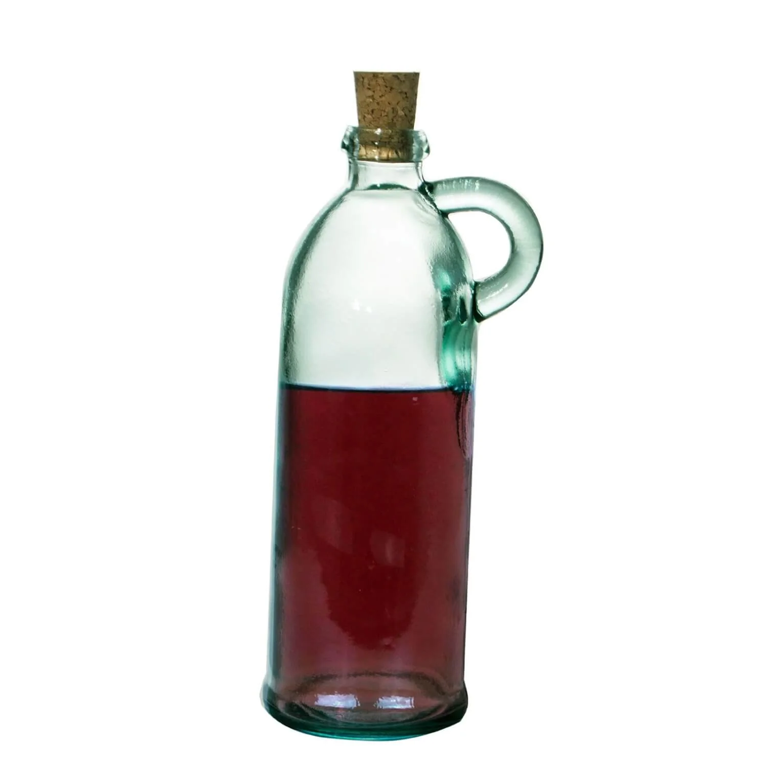 T&G Green House Recycled Glass 550ml Bottle with Handle & Cork - Image 2