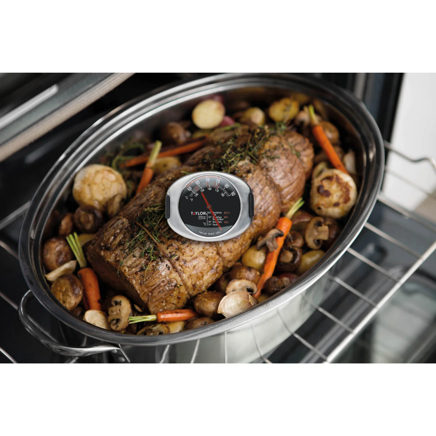 Taylor Pro Stainless Steel Leave In Meat Thermometer - Image 3