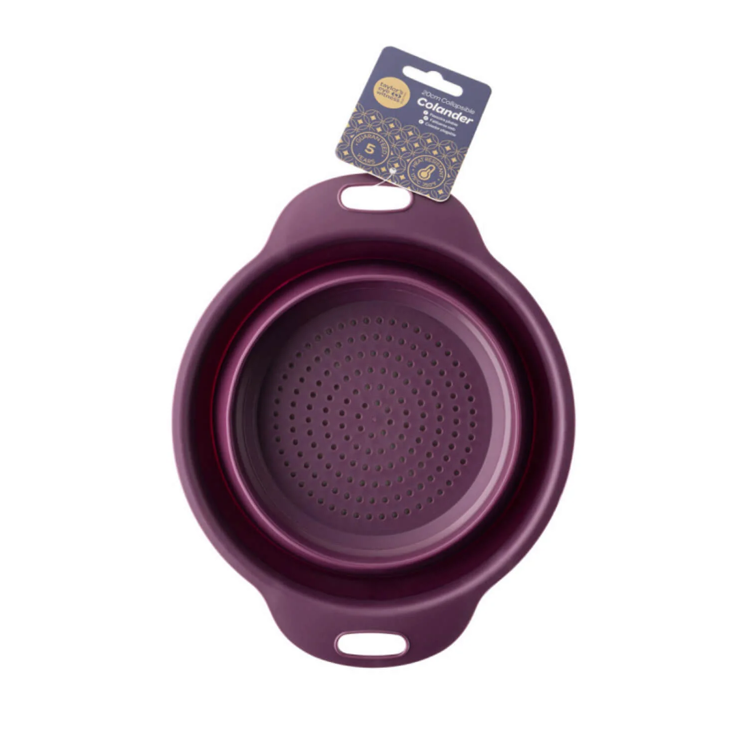 Taylor's Eye Witness 20cm Collapsible Colander - Mulberry - Image 2