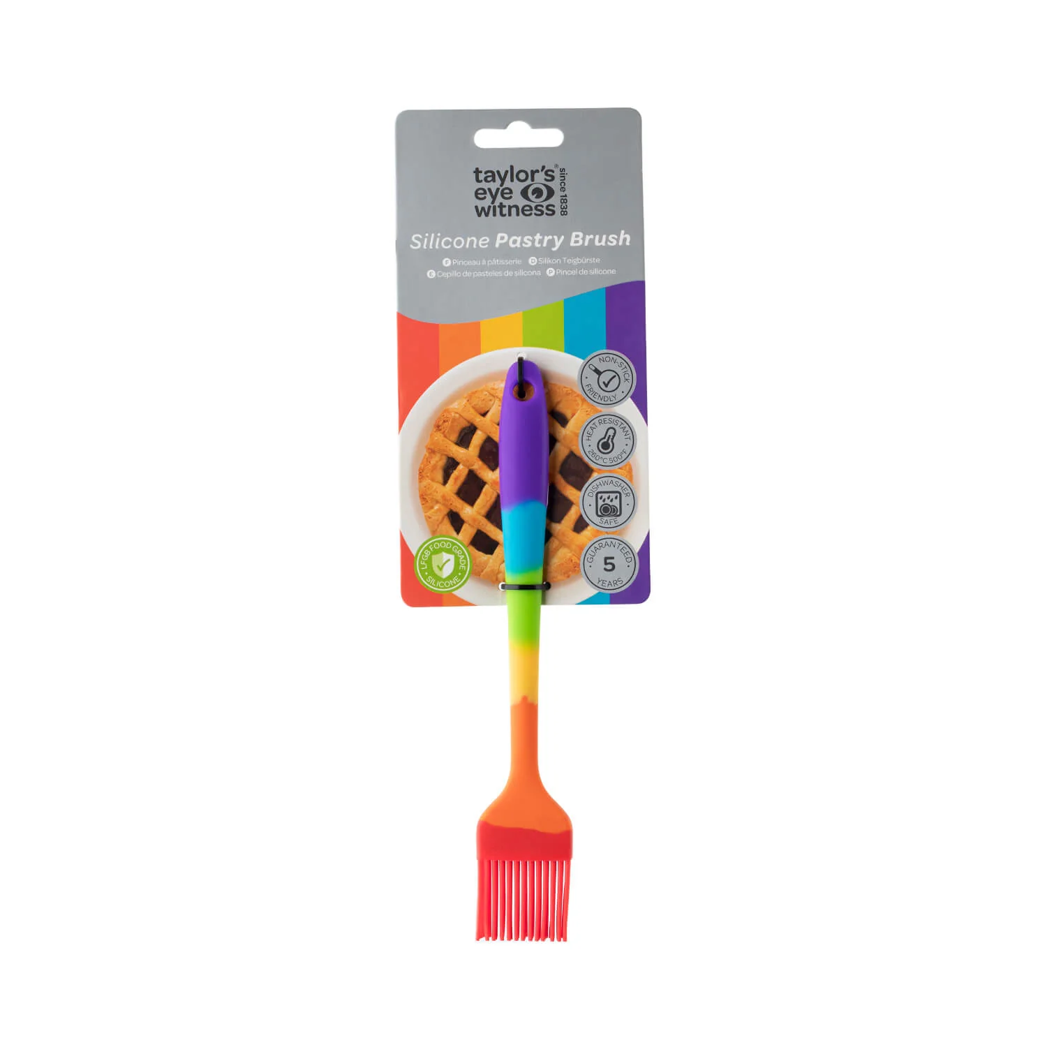 Taylor's Eye Witness Mini Silicone Pastry Brush - Rainbow - Image 2