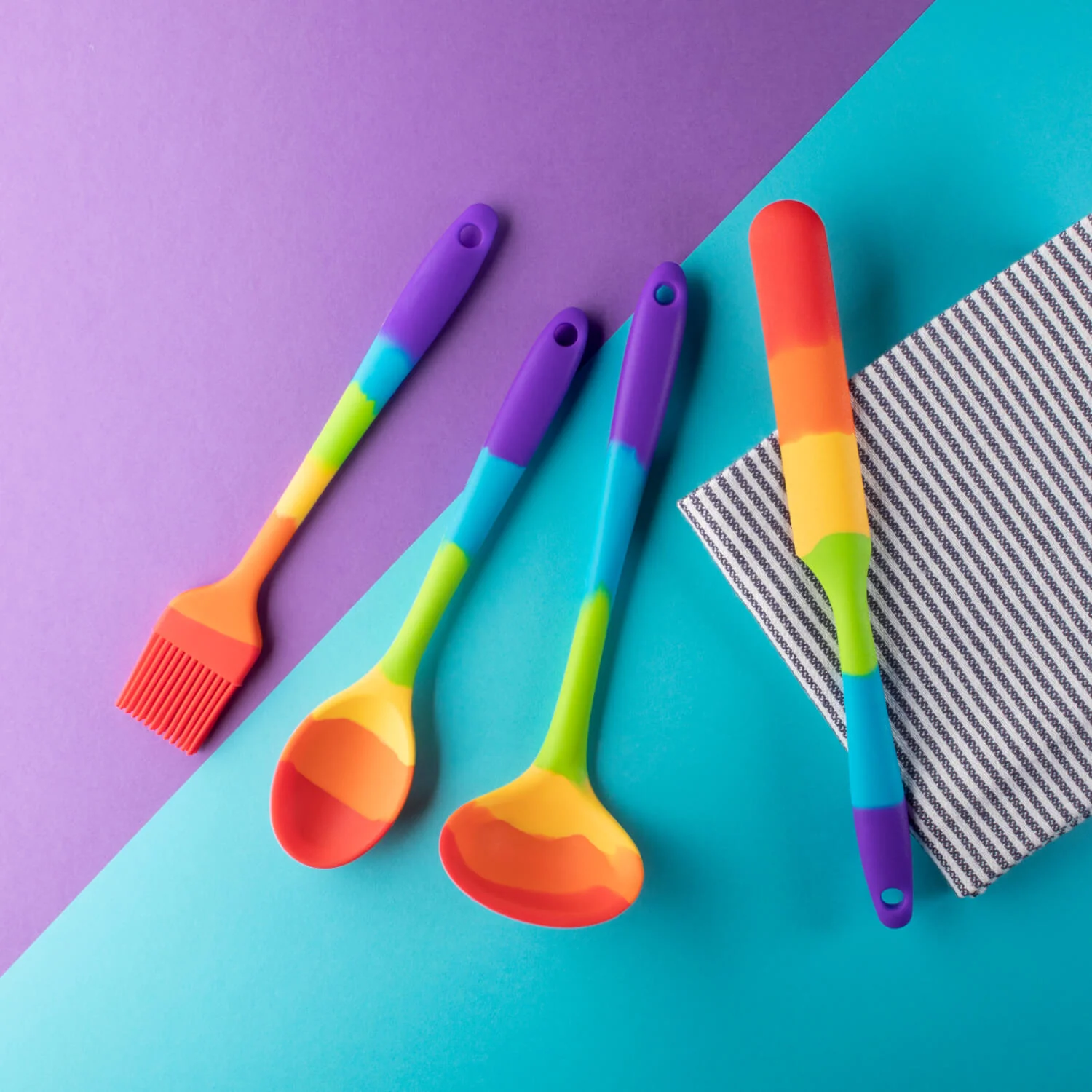 Taylor's Eye Witness Mini Silicone Pastry Brush - Rainbow - Image 4