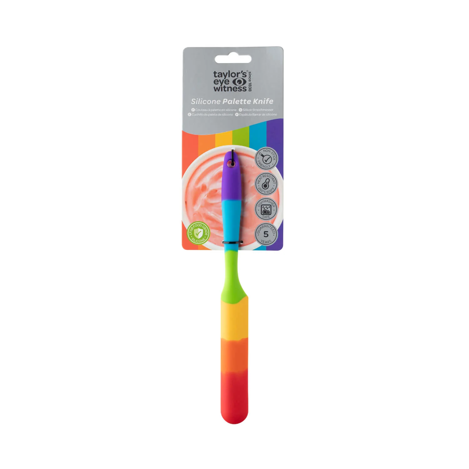 Taylor's Eye Witness Mini Silicone Palette Knife - Rainbow - Image 2