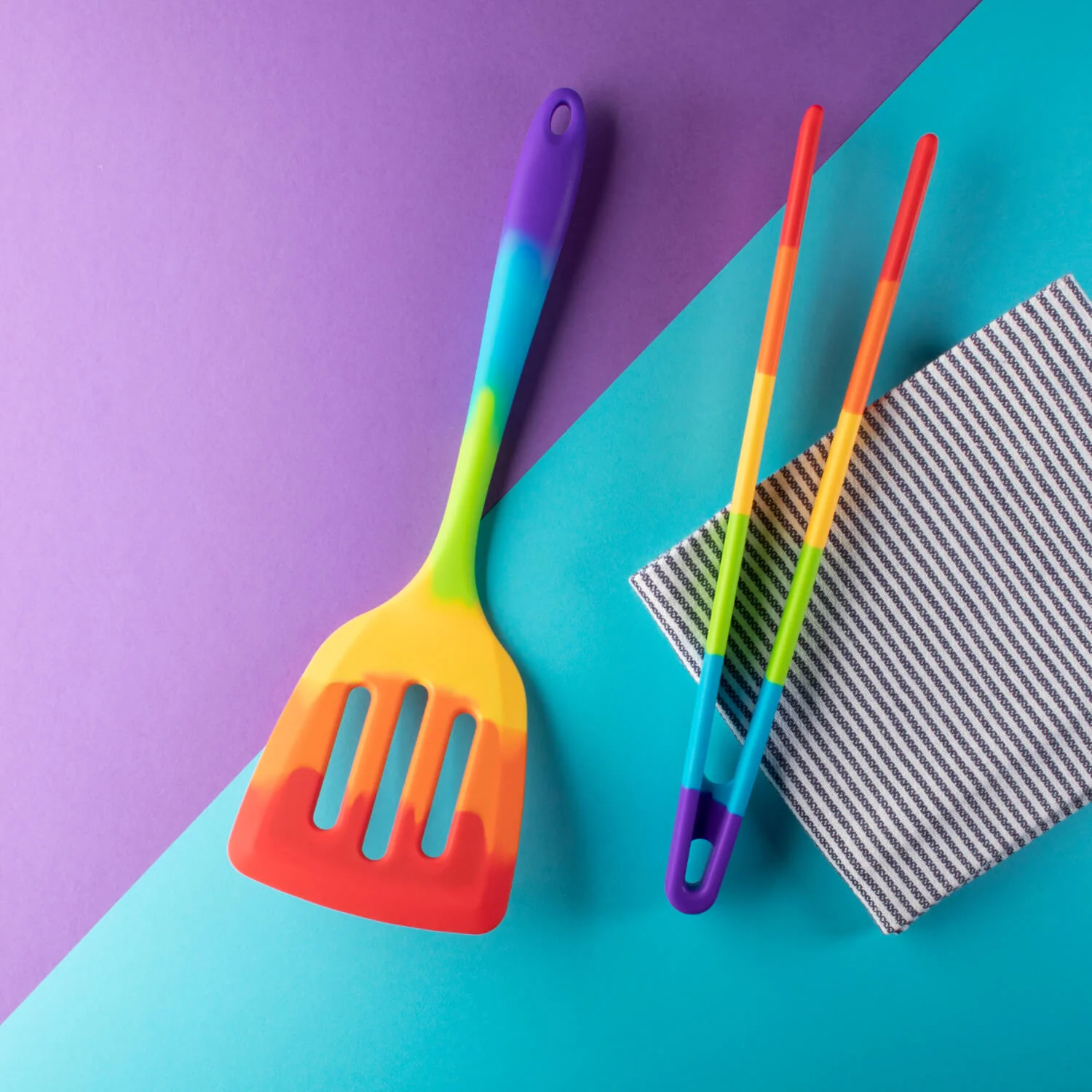 Taylor's Eye Witness Silicone Spatula Spoon - Rainbow - Image 3