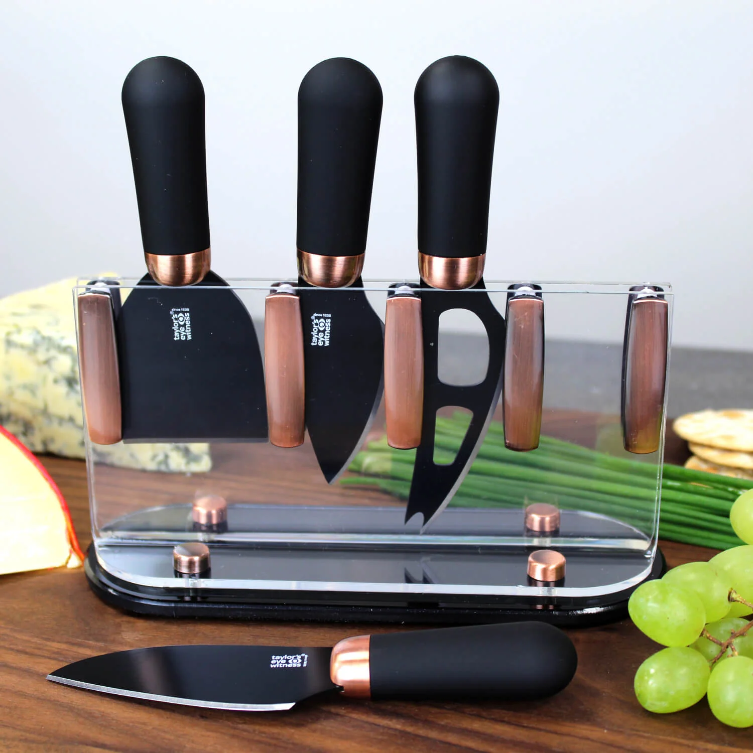 Taylor's Eye Witness Brooklyn Cheese Knife Set - Copper - Image 4