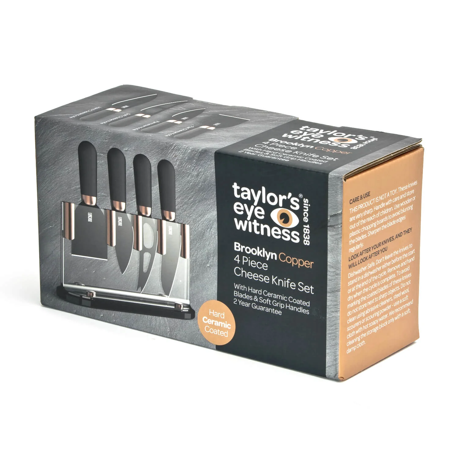 Taylor's Eye Witness Brooklyn Cheese Knife Set - Copper - Image 5