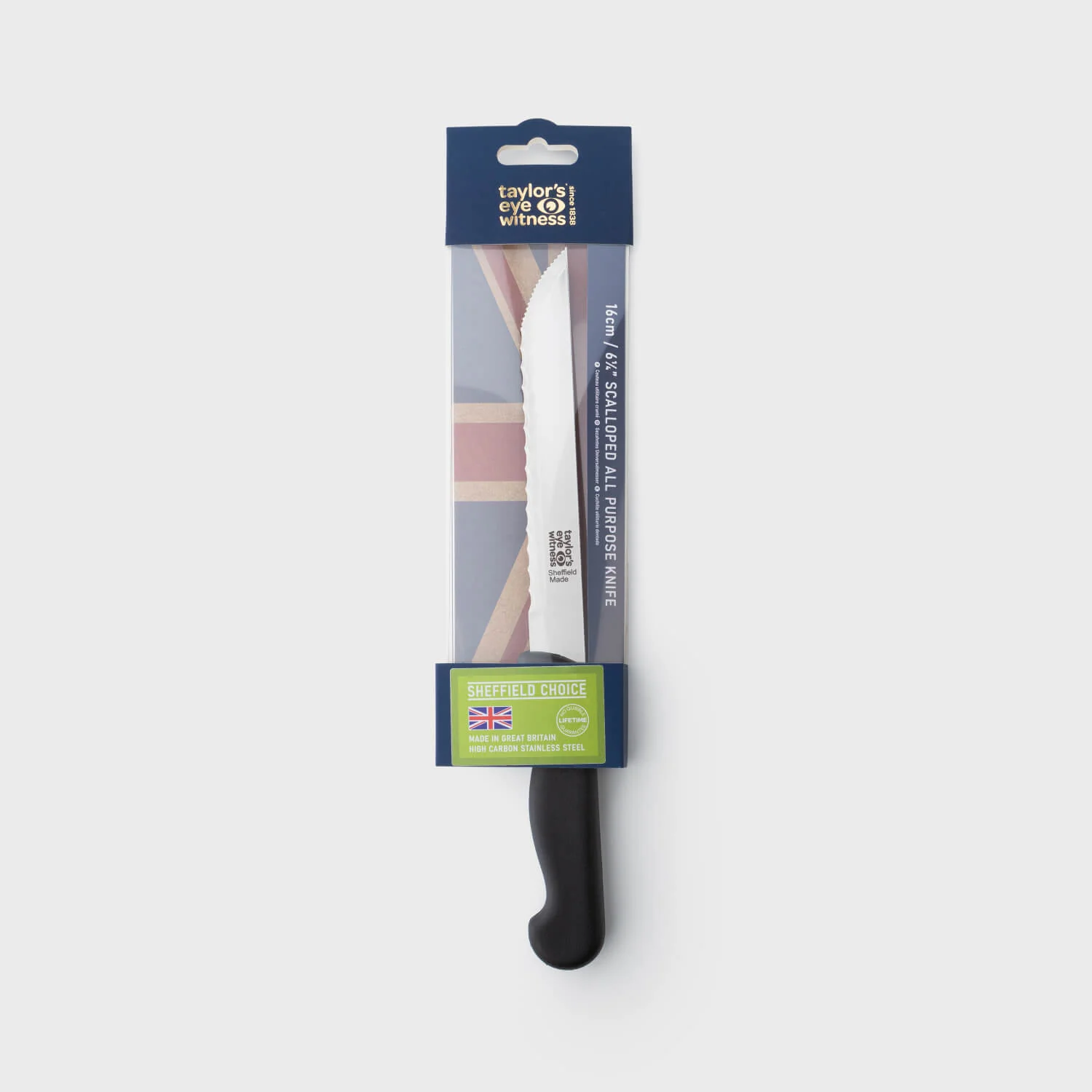 Taylor's Eye Witness Sheffield Choice 16cm Scalloped All Purpose Knife - Image 2