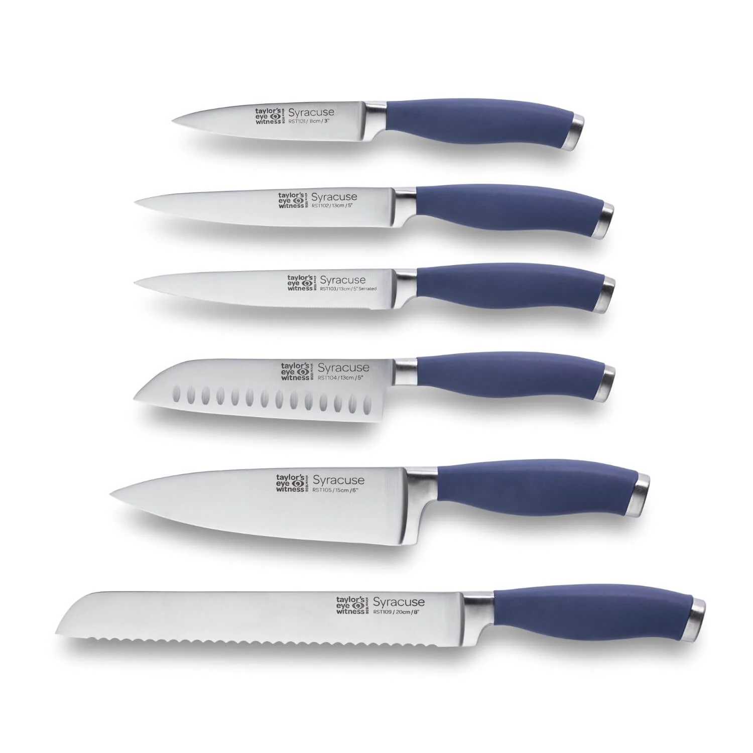 Taylor's Eye Witness Syracuse 13cm Serrated Utility Knife - Denim - Image 2