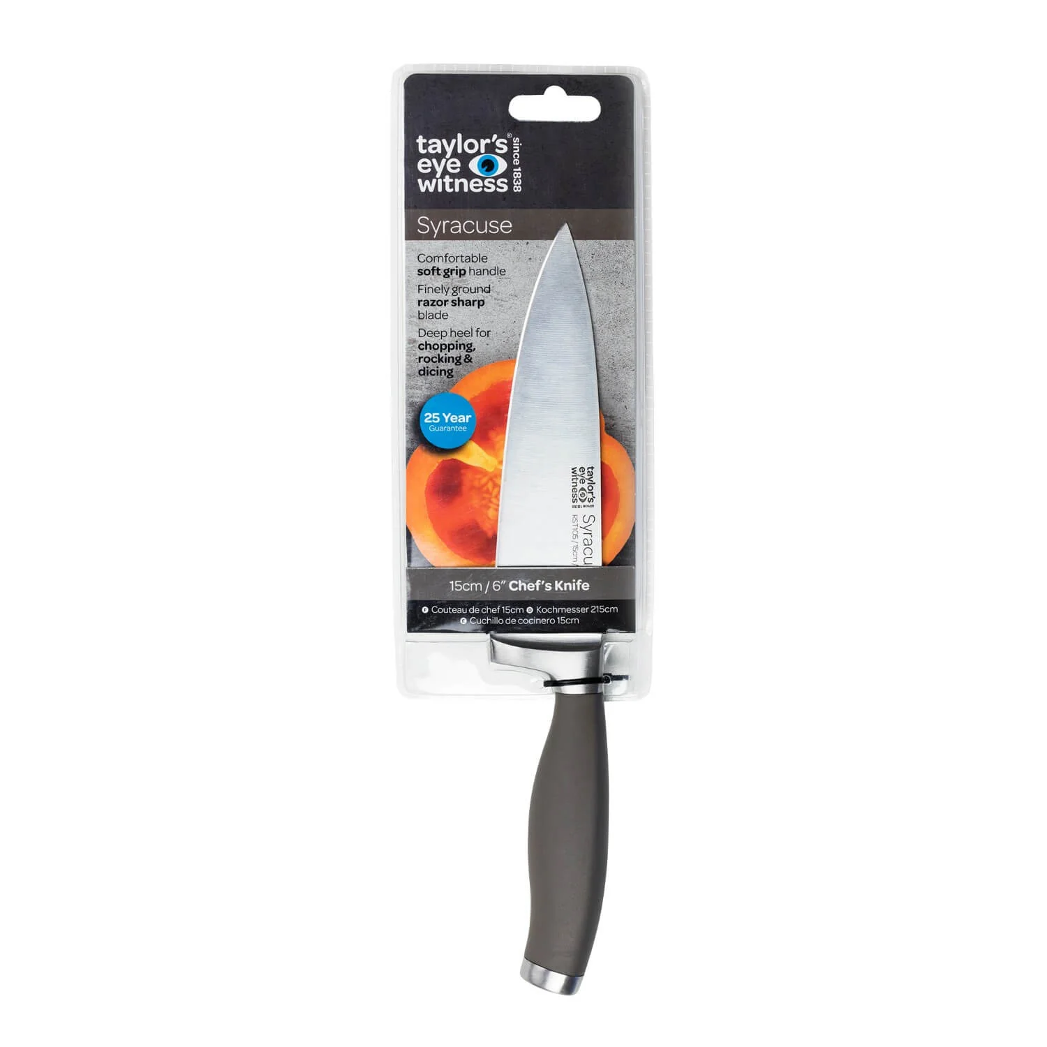 Taylor's Eye Witness Syracuse 15cm Chefs Knife - Earth Grey - Image 2
