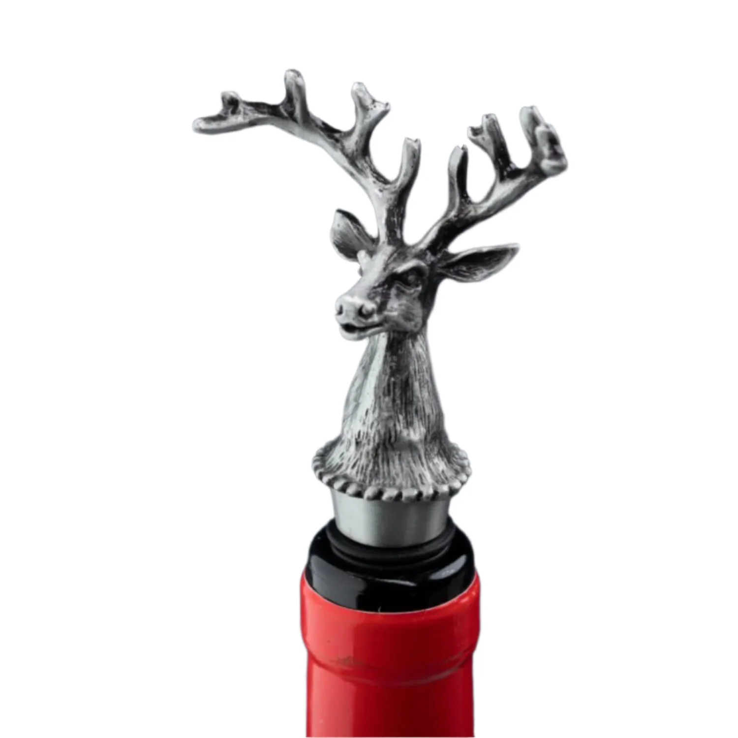 Taylor's Eye Witness Taproom Classic Stag Wine Bottle Stopper - Pewter - Image 3