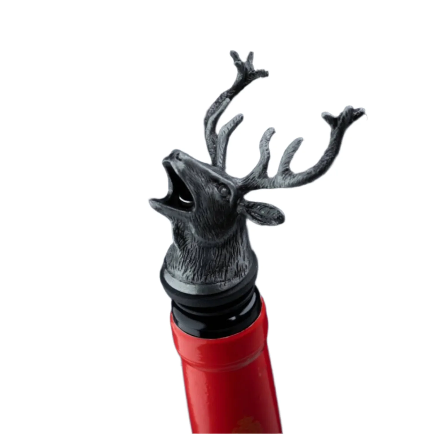 Taylor's Eye Witness Taproom Stag Bottle Pourer - Pewter - Image 3
