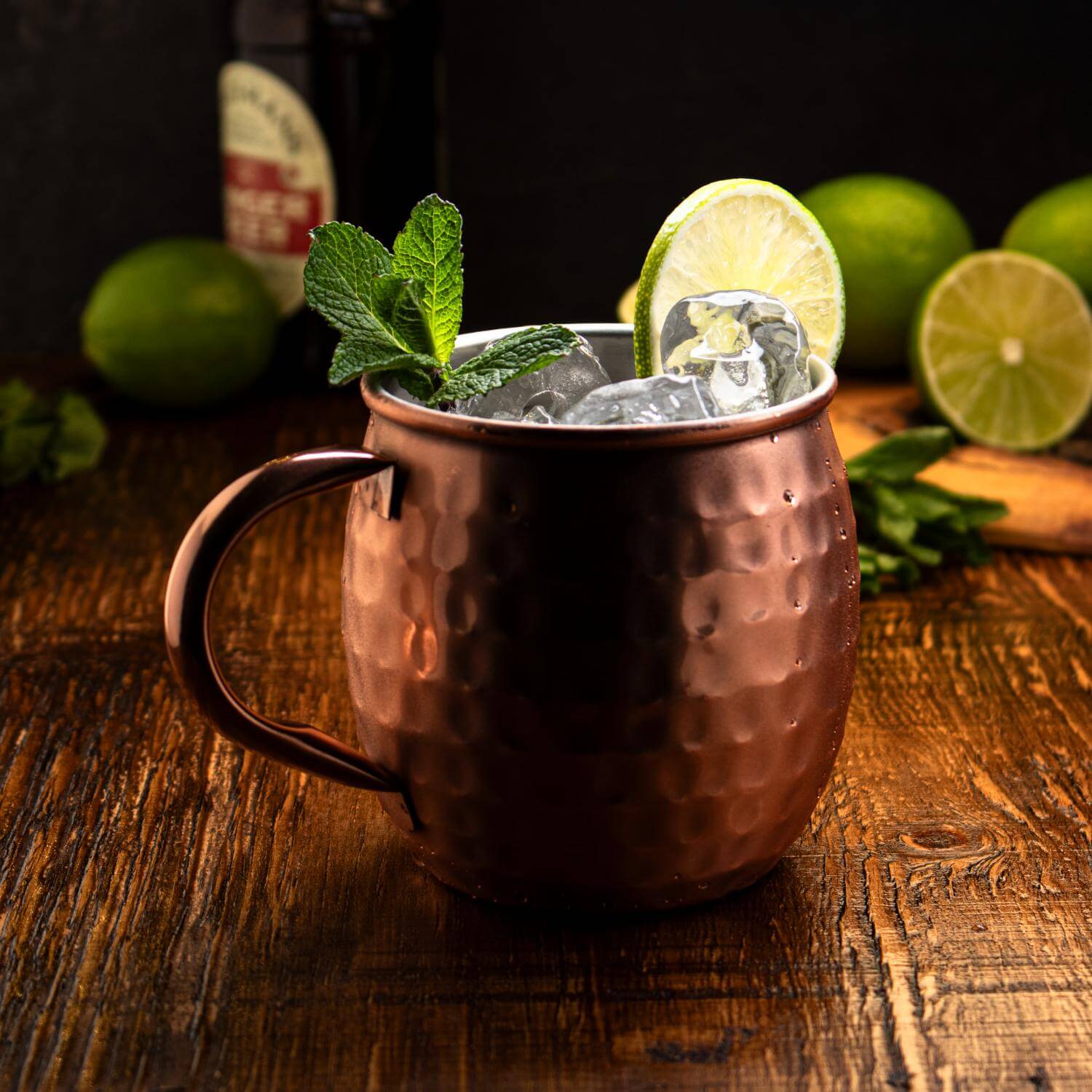 Taylor's Eye Witness Taproom Stainless Steel 450ml Moscow Mule Mug - Hammered Copper - Image 3