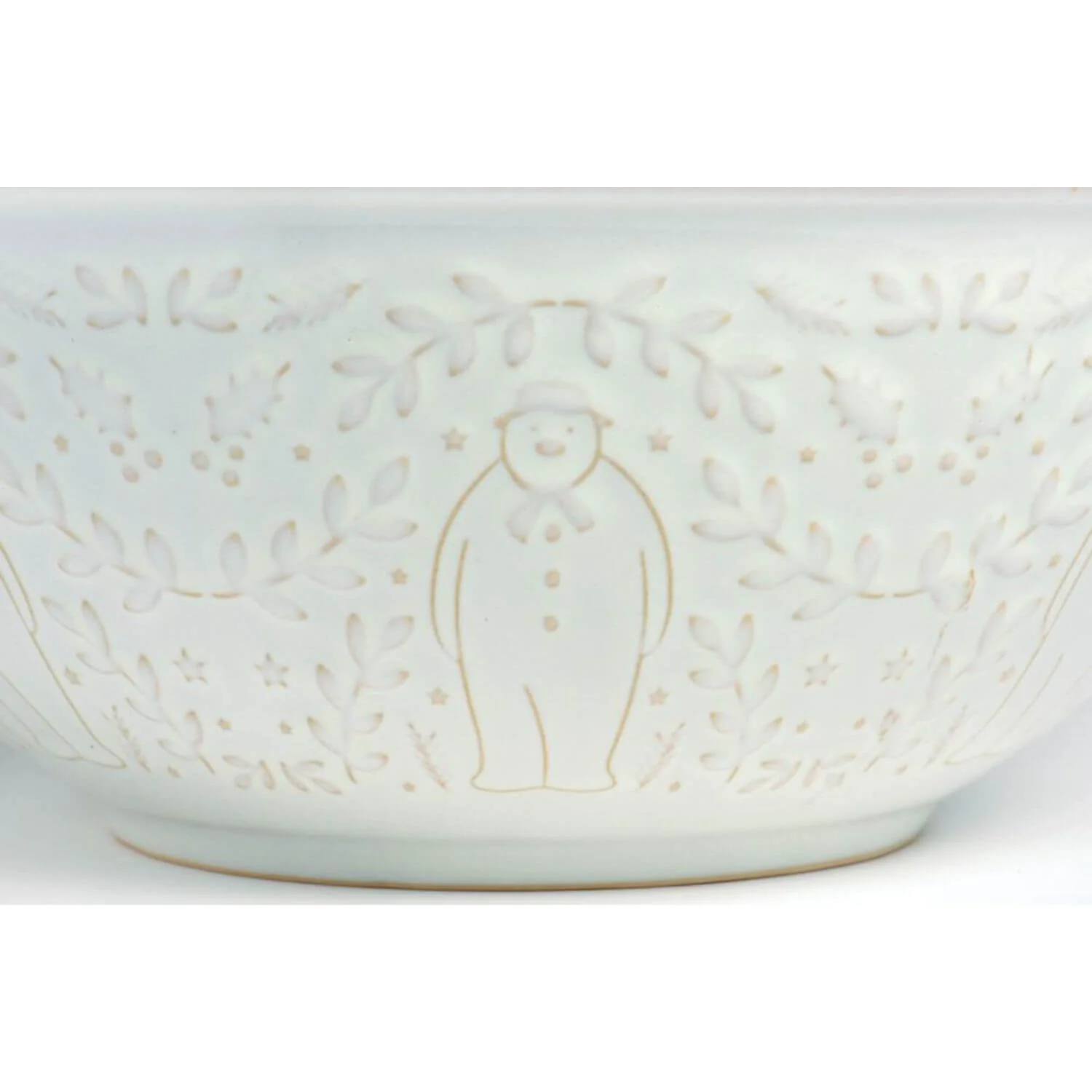 The Snowman Ceramic 23cm Mixing Bowl - White - Image 2