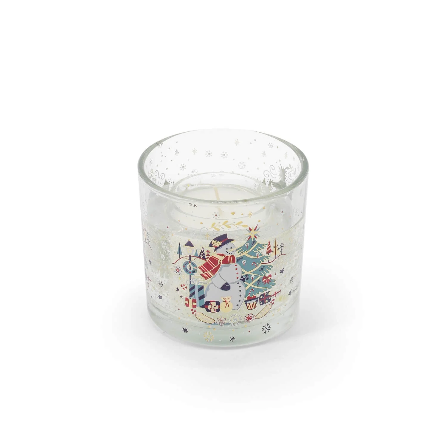 Tipperary LED Candle Jar - Christmas Snowman