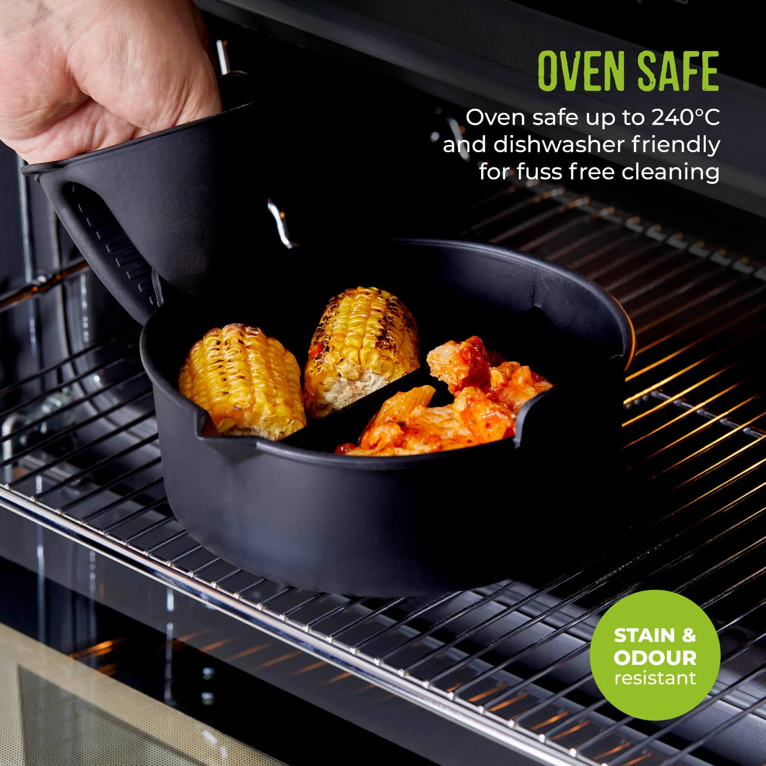 Tower Air Fryer Round Solid Tray with Divider - Image 4
