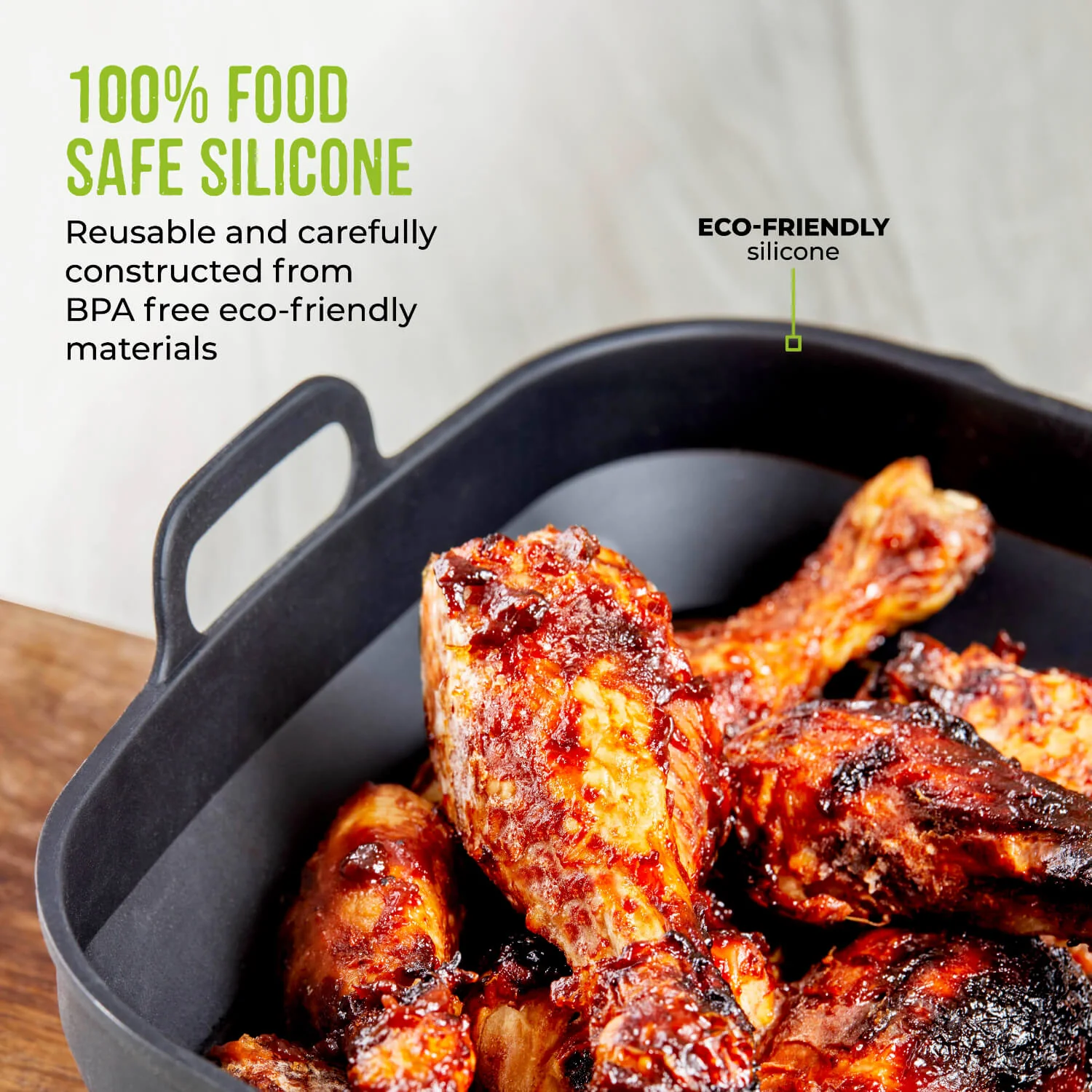 Tower Air Fryer Square Foldable Trays - Pack of 2 - Image 2