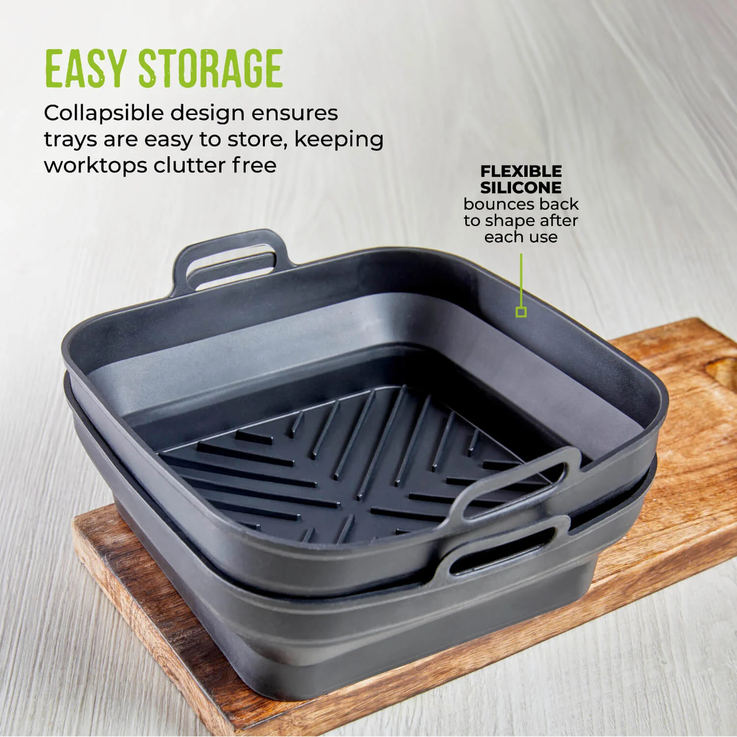 Tower Air Fryer Square Foldable Trays - Pack of 2 - Image 5