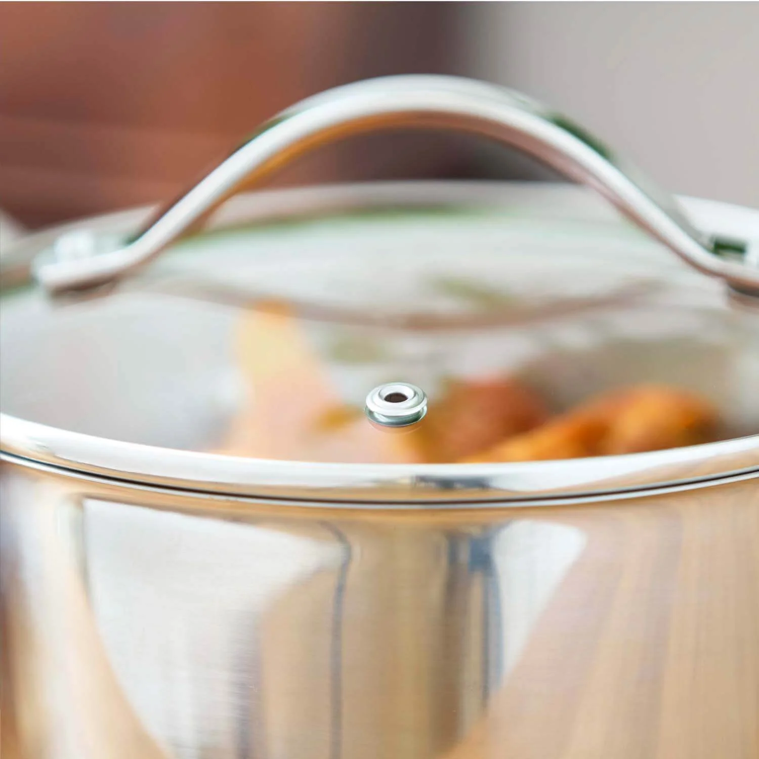 Tower Good Food Stainless Steel Saucepan Set - 3-Piece - Image 5