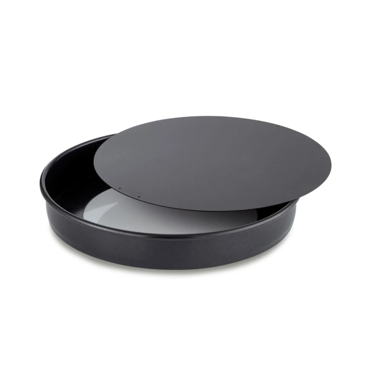 Tower Precision Plus Carbon Steel 23cm Round Non-Stick Loose Base Sandwich Tin - Black - Image 2
