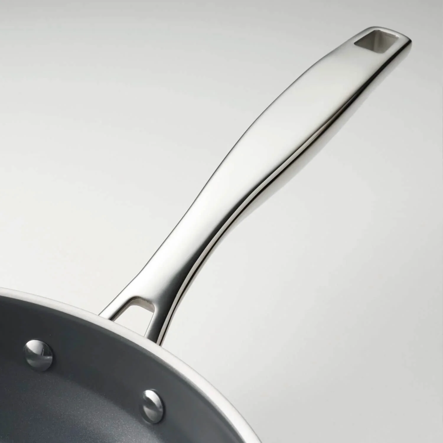 Tramontina 2-Piece Tri-Ply Stainless Steel Ceramic Non-Stick Frying Pan Set - Image 3