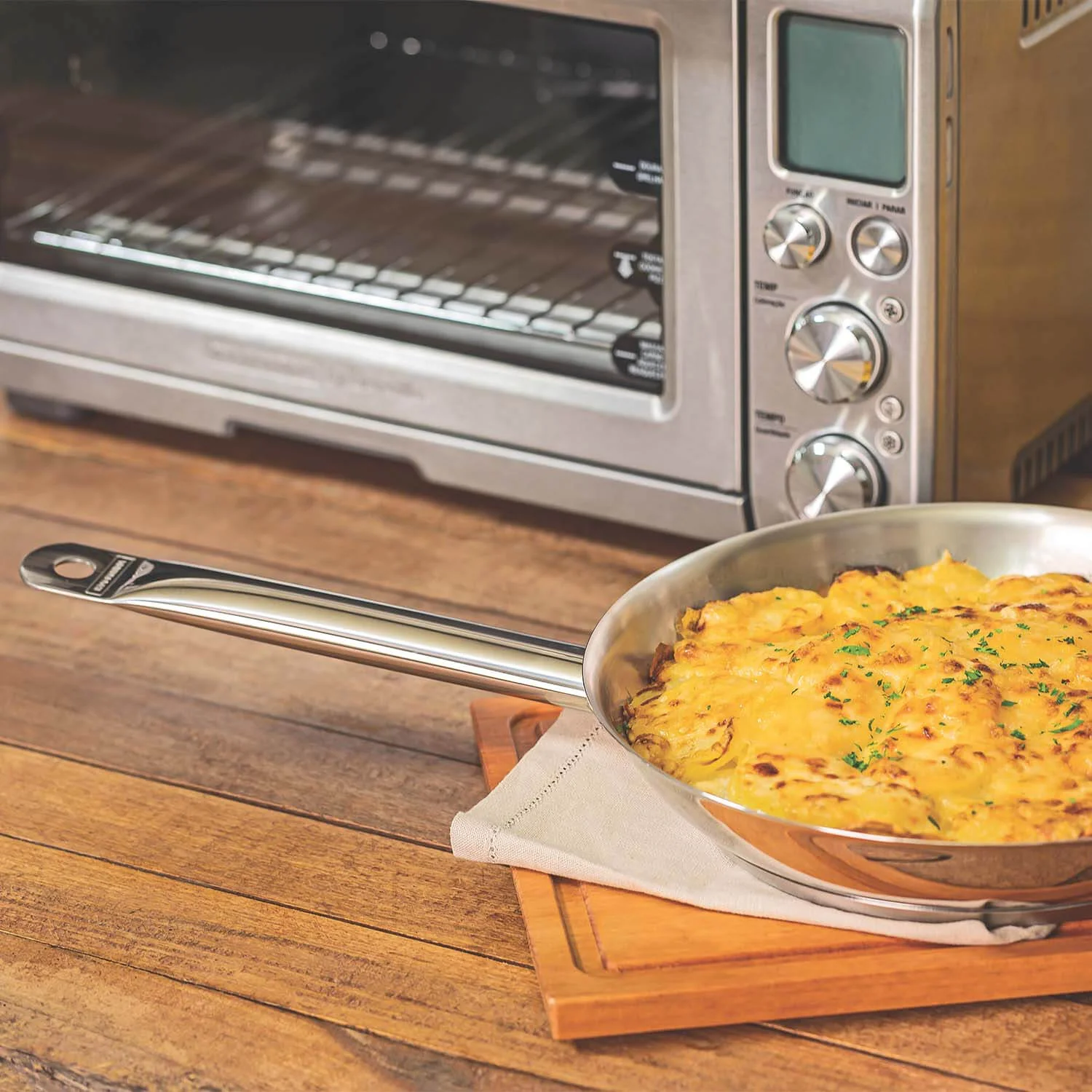 Tramontina 20cm Professional Stainless Steel Frying Pan - Image 4