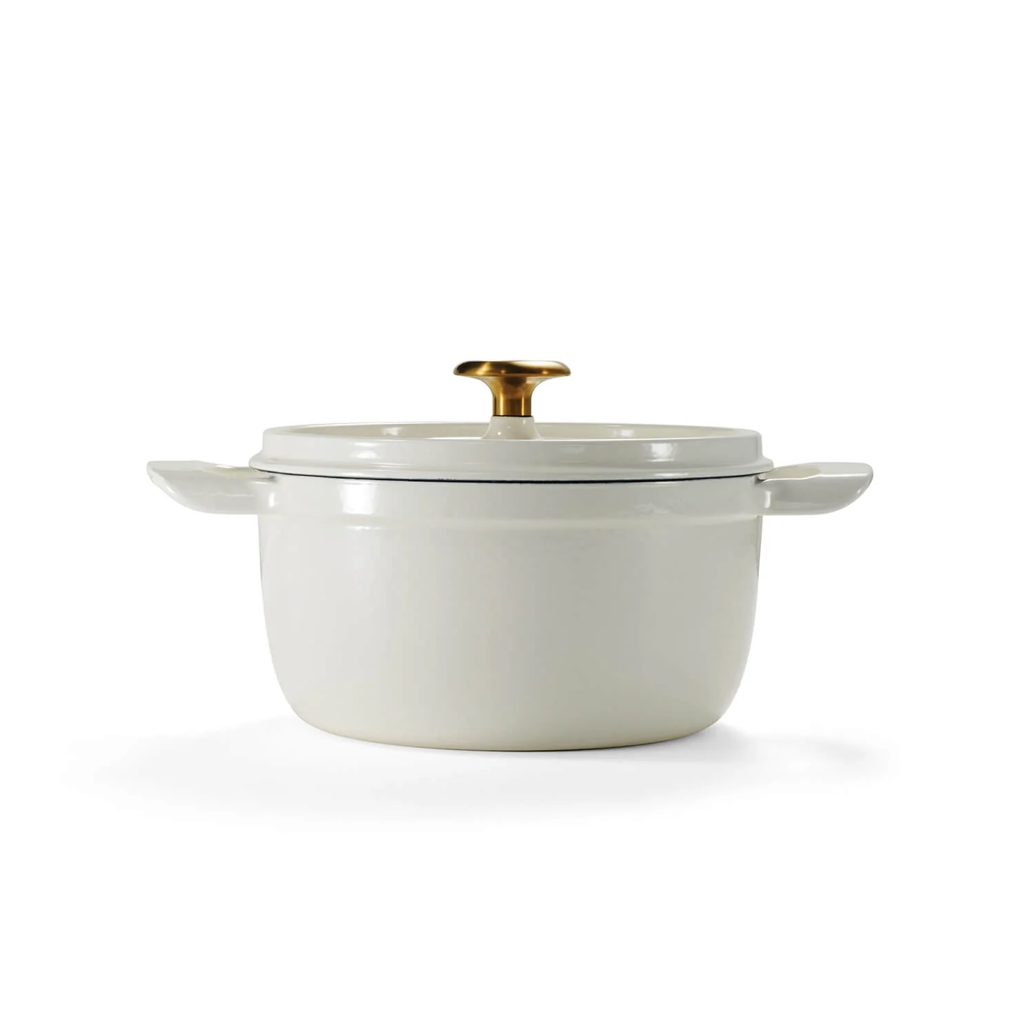 Tramontina 22cm Enamelled Cast Iron Round Casserole - Latte