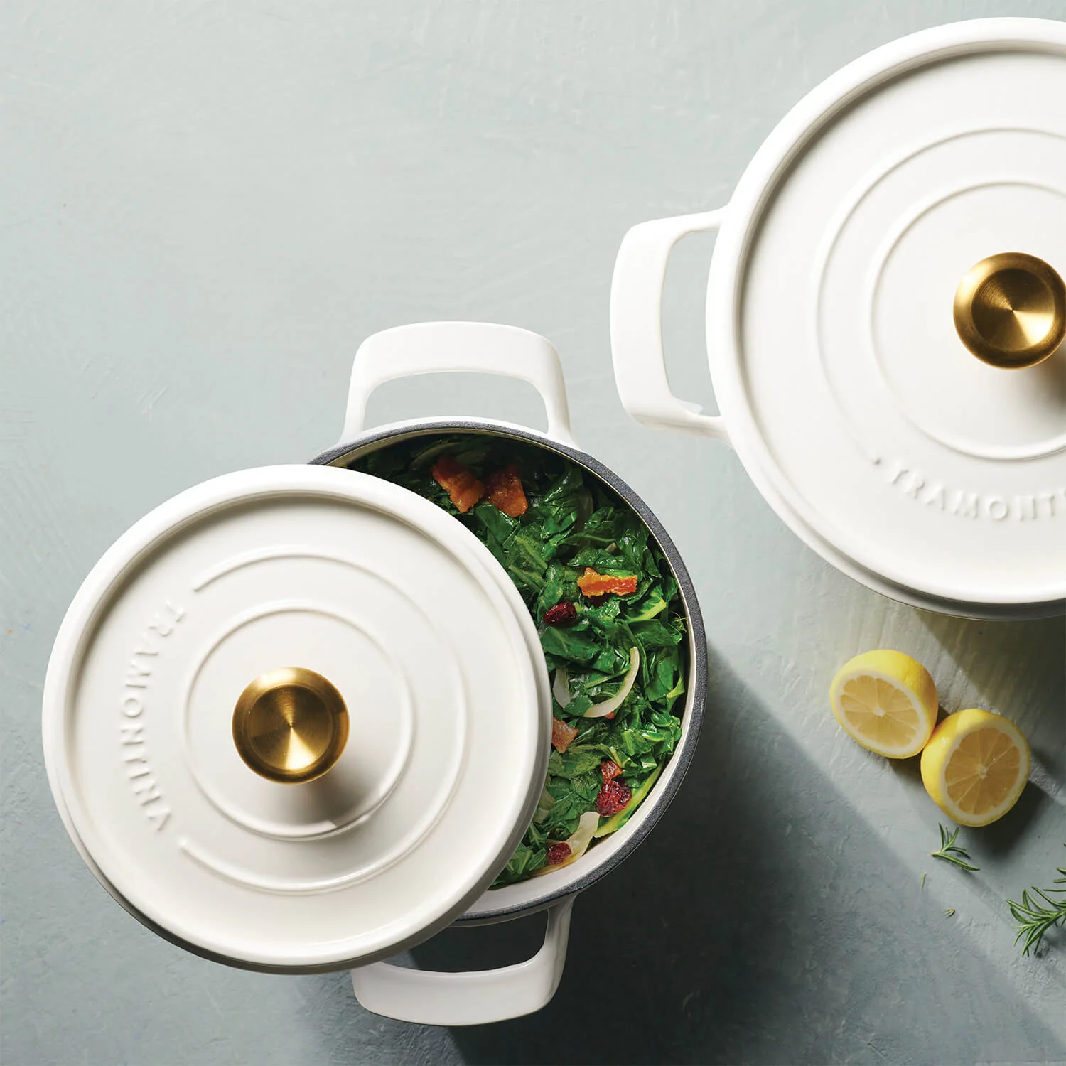 Tramontina 22cm Enamelled Cast Iron Round Casserole - Latte - Image 10