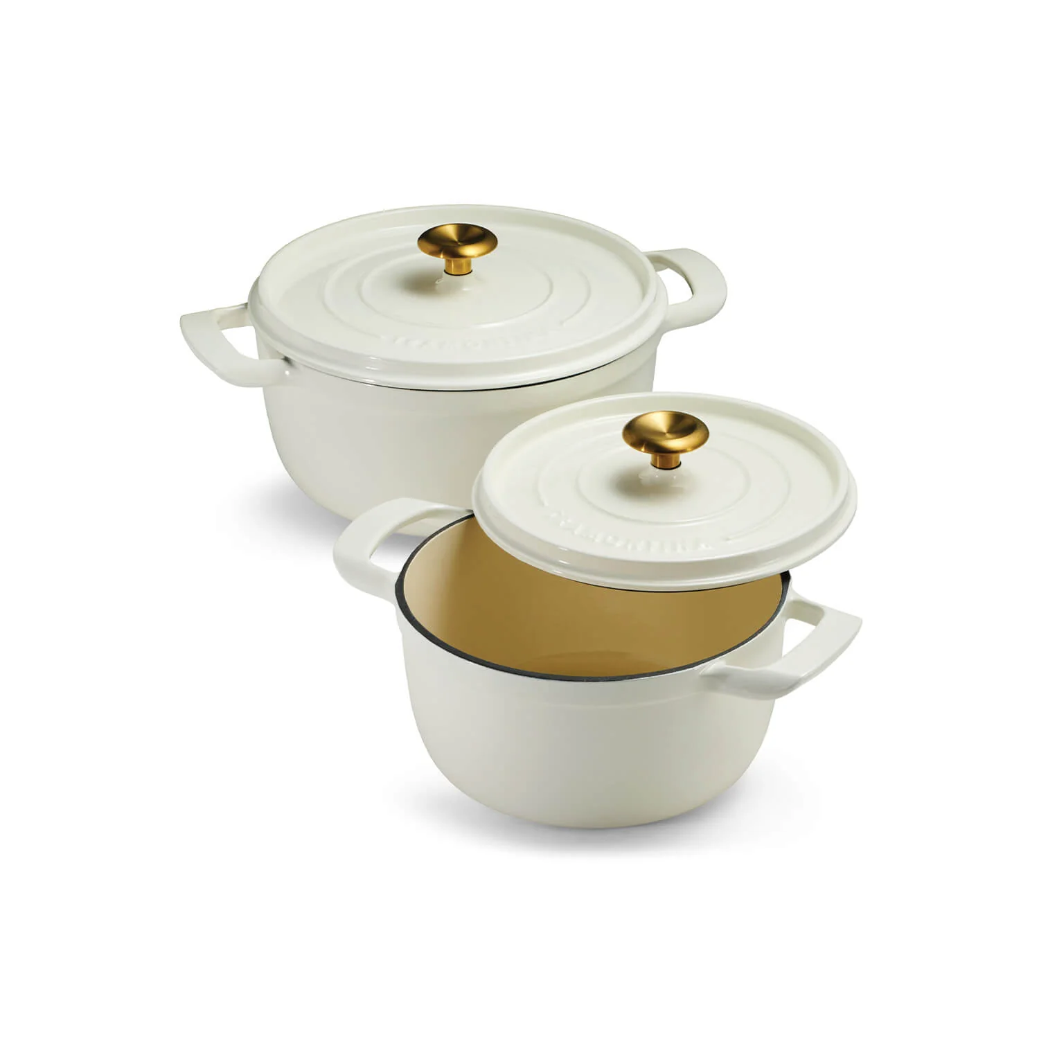 Tramontina 22cm Enamelled Cast Iron Round Casserole - Latte - Image 5