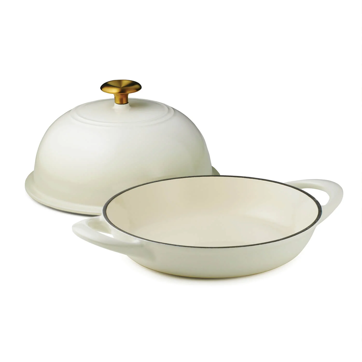 Tramontina 24cm Enamelled Cast Iron Bread Oven - Latte - Image 2